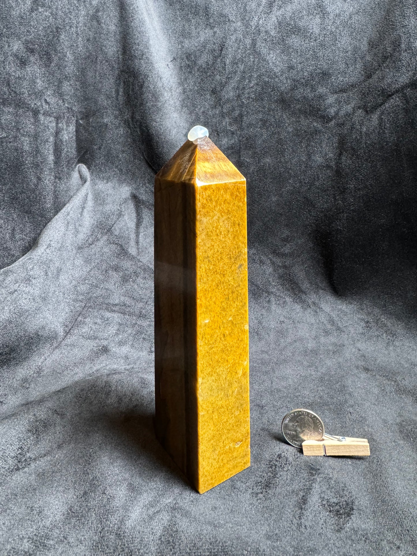 Large Tigers Eye Obelisk