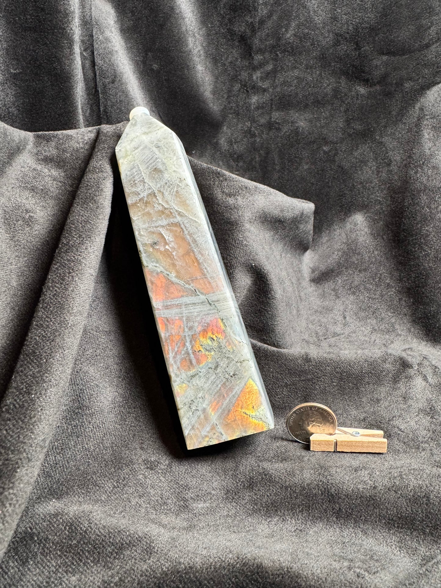 Tall Labradorite Tower