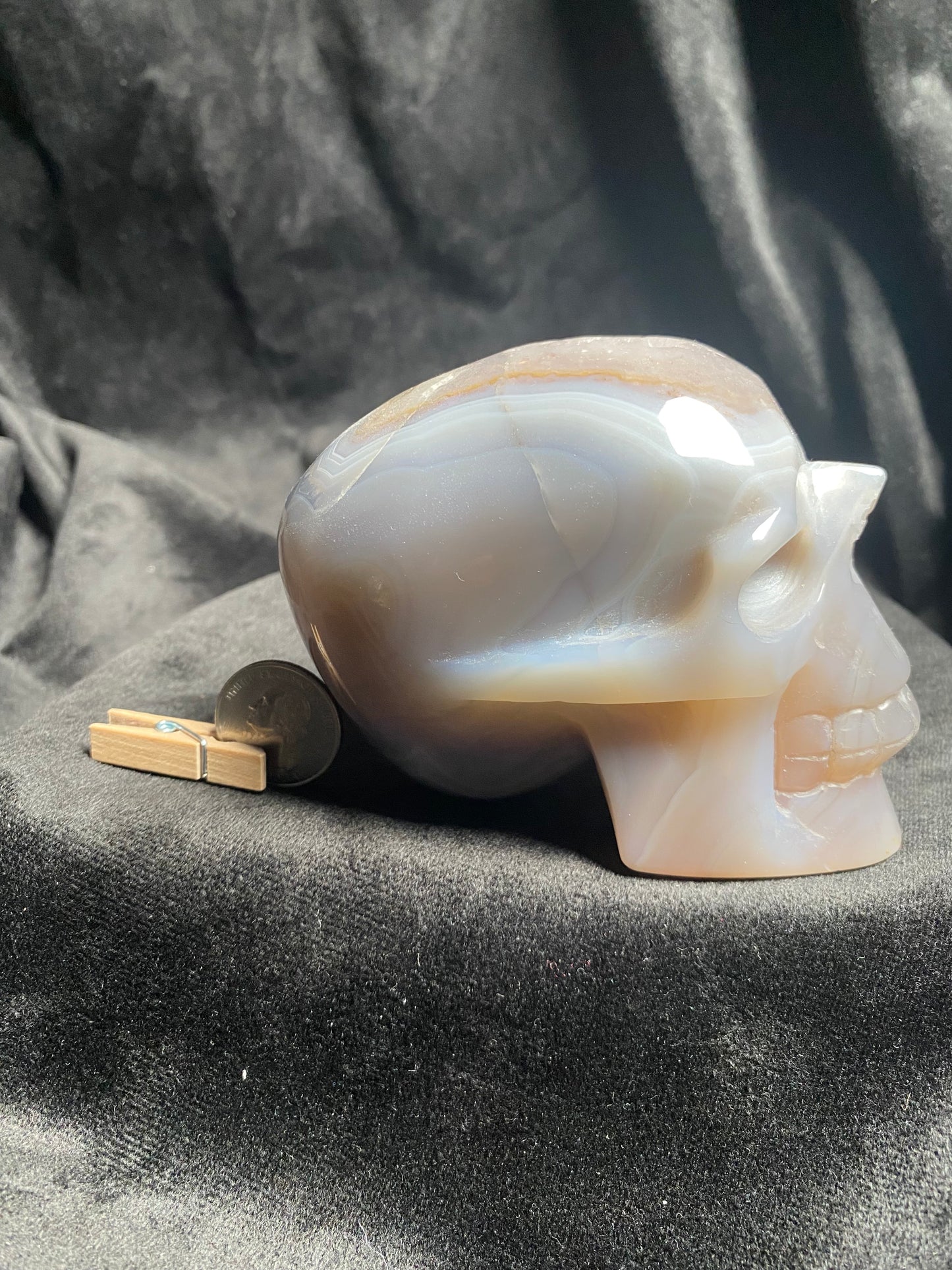 Large Agate Skull