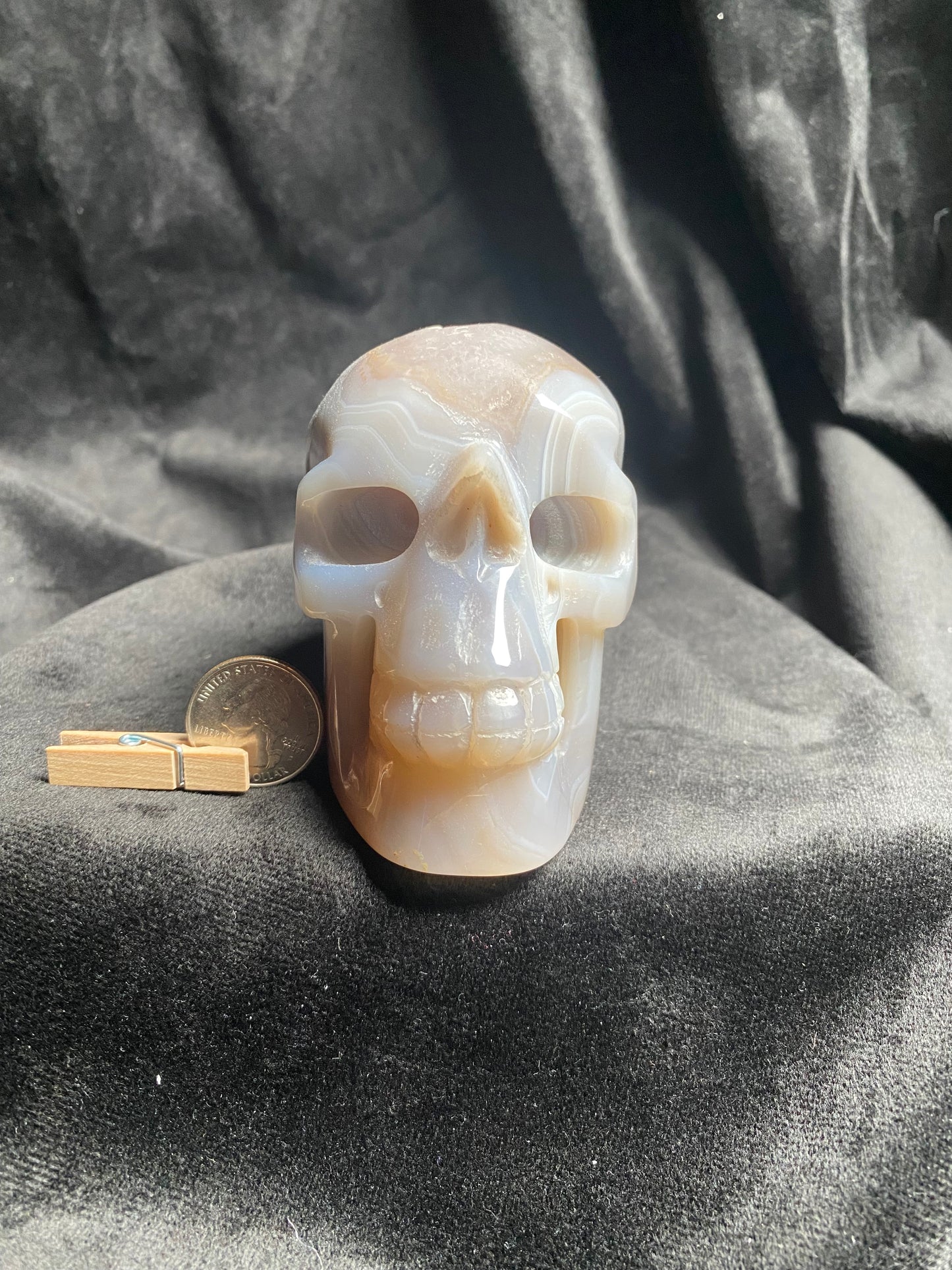 Large Agate Skull