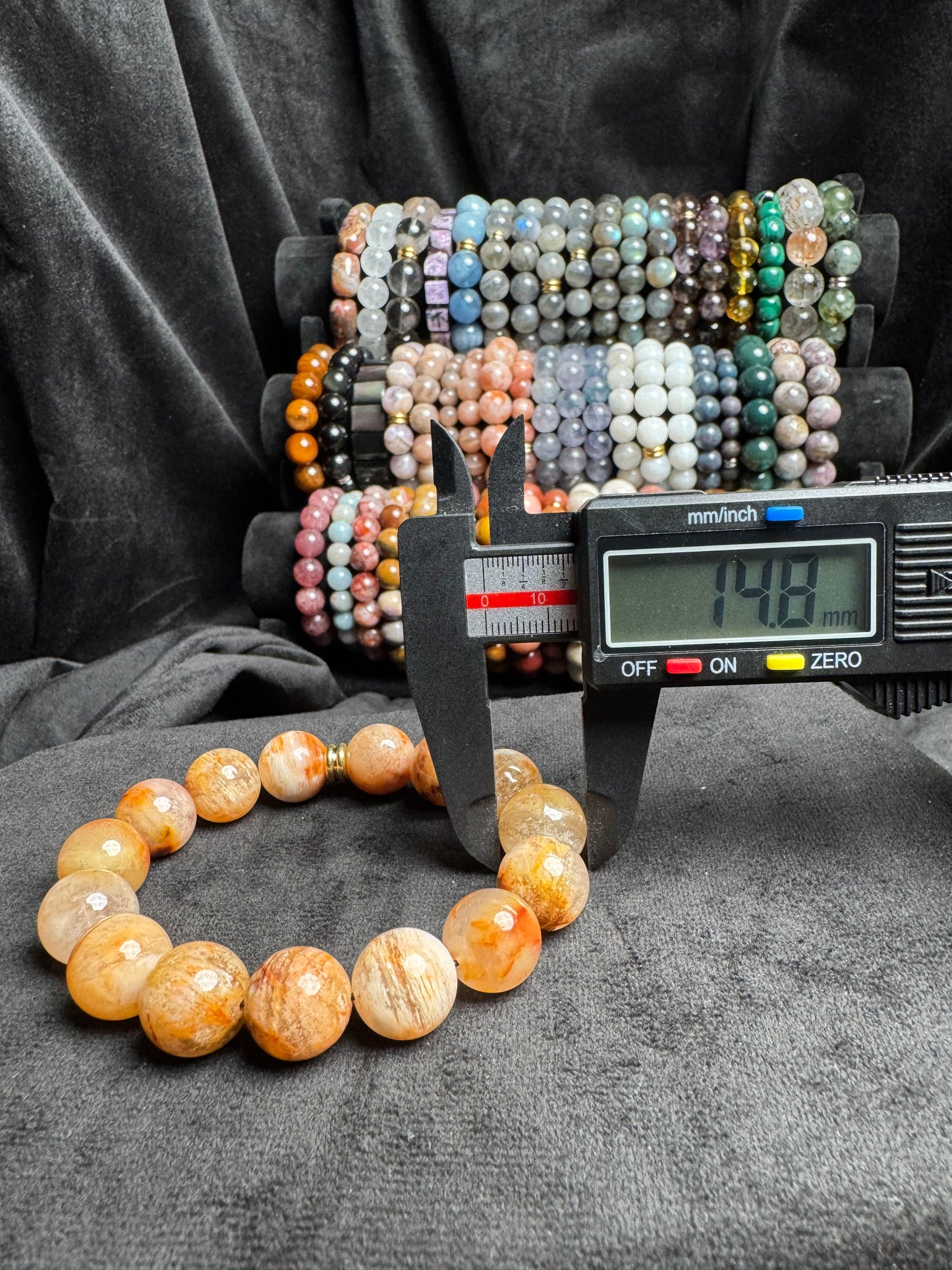 Amphibole in Quartz Bracelet