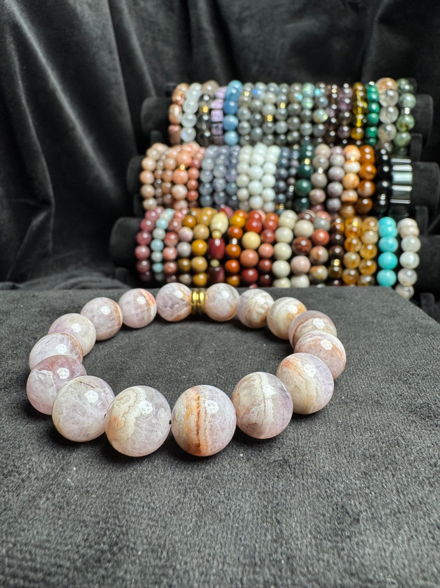 Crazy Lace Amethyst Bracelet