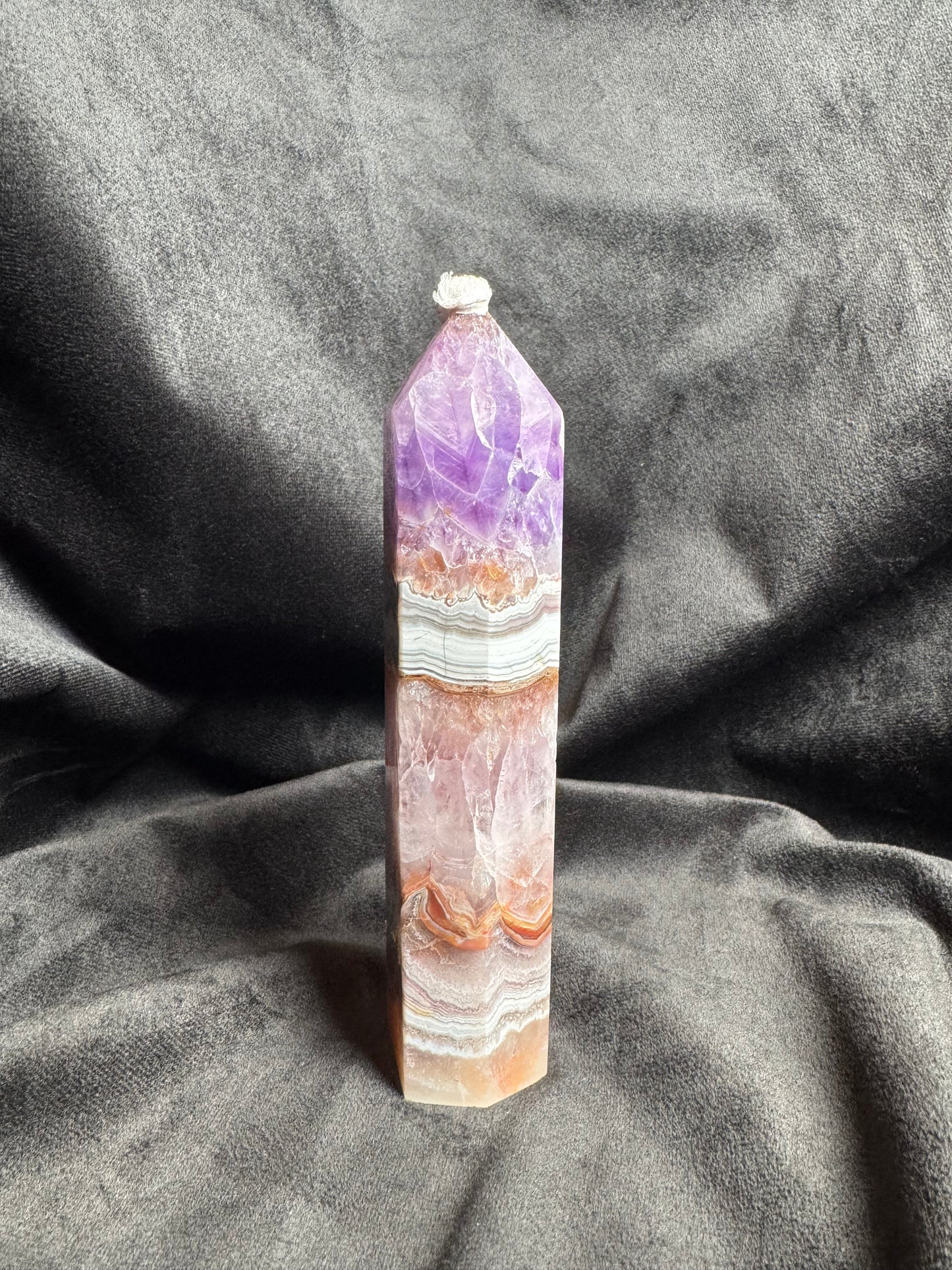 Amethyst Agate Large Tower
