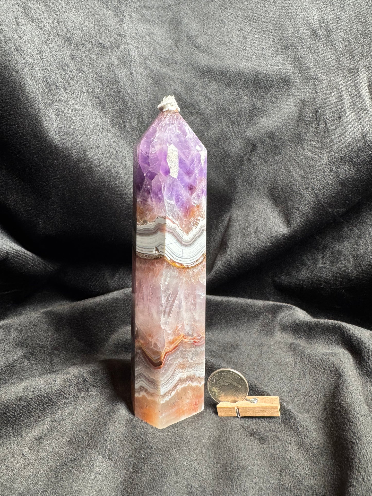 Amethyst Agate Large Tower