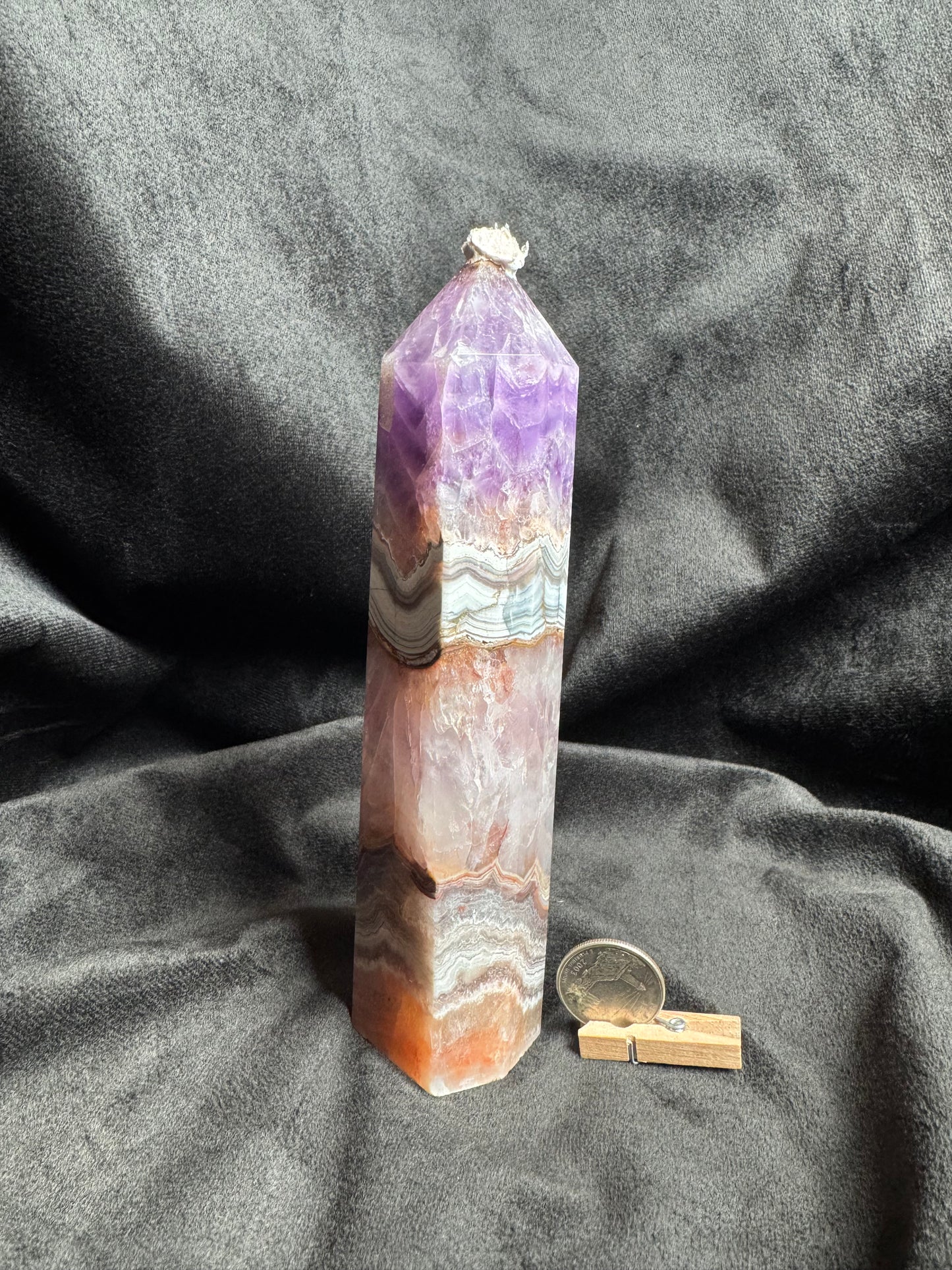 Amethyst Agate Large Tower