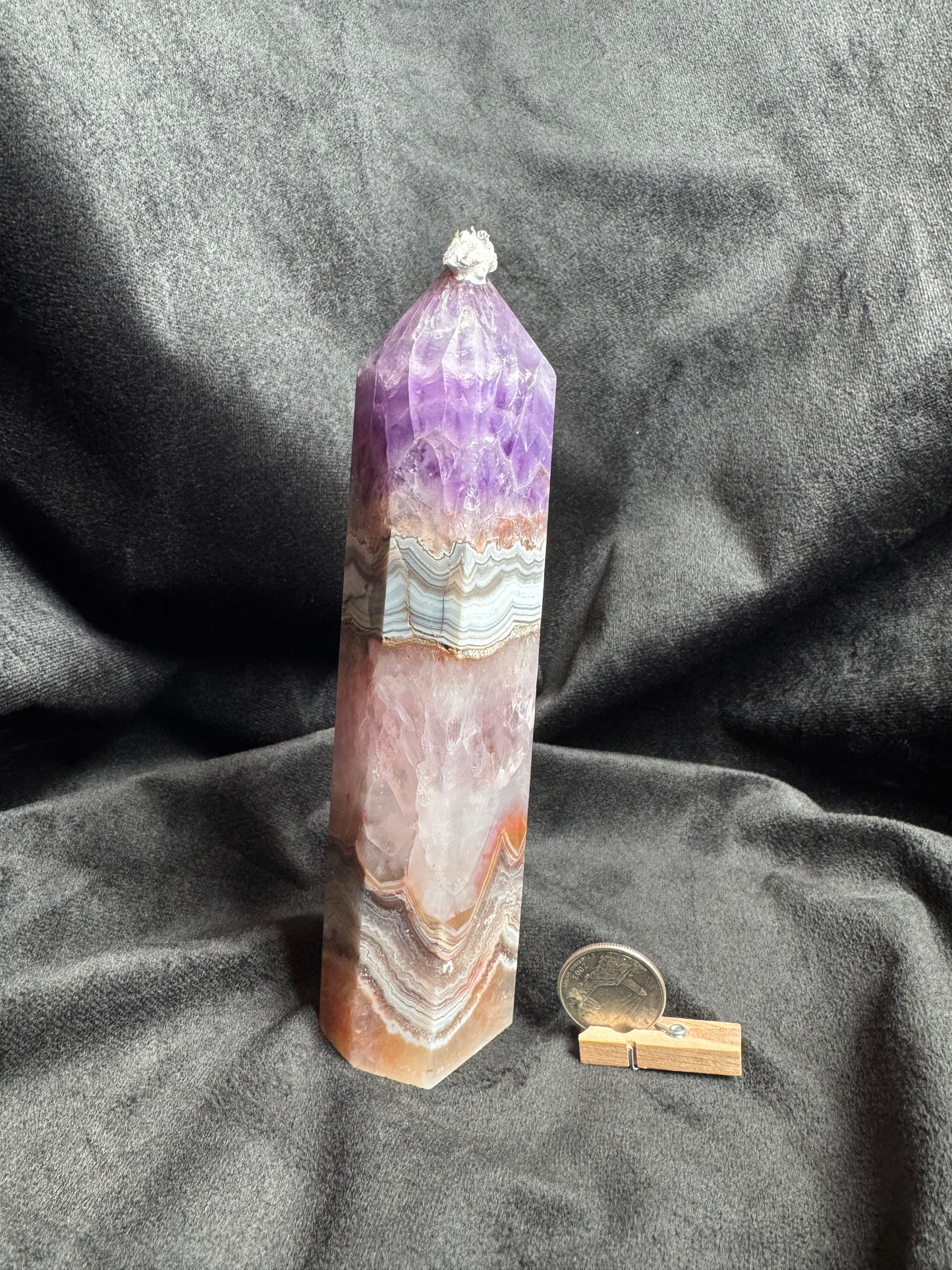 Amethyst Agate Large Tower