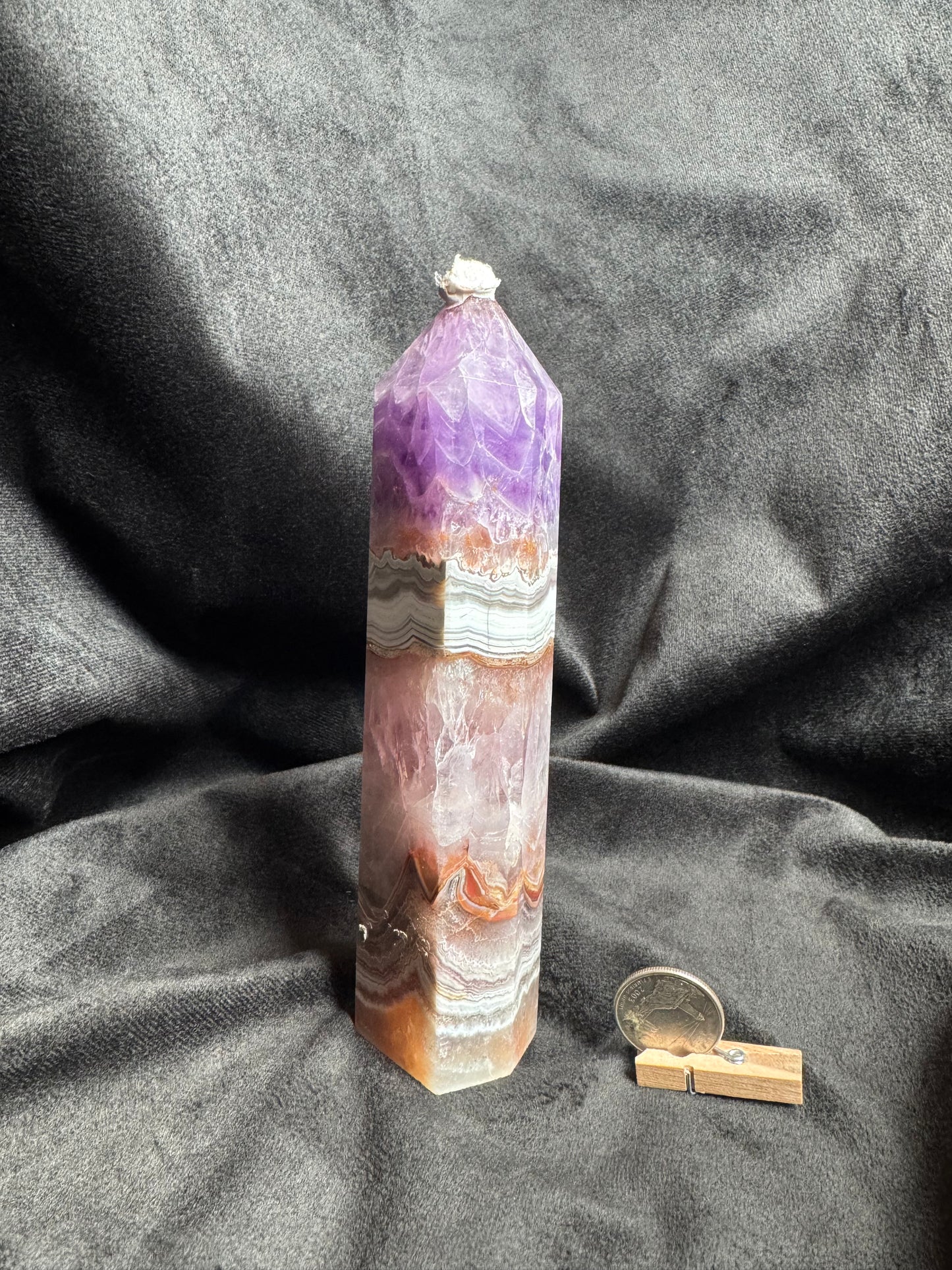 Amethyst Agate Large Tower