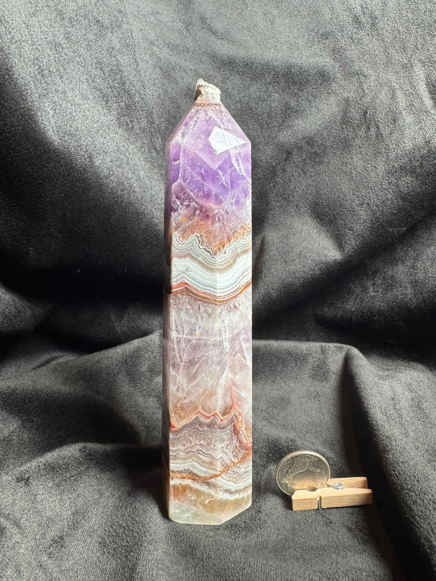 Amethyst Agate Large Tower