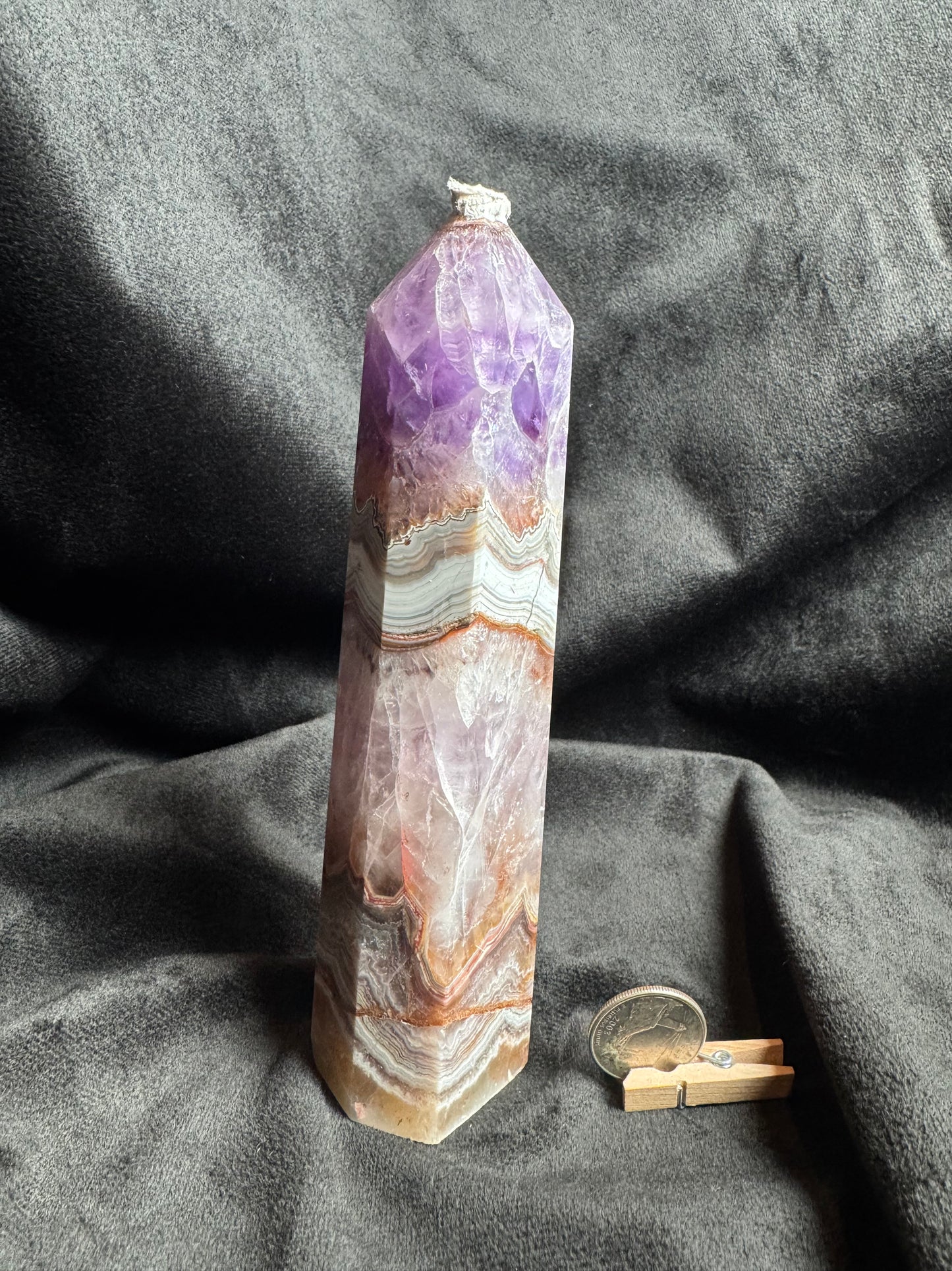 Amethyst Agate Large Tower