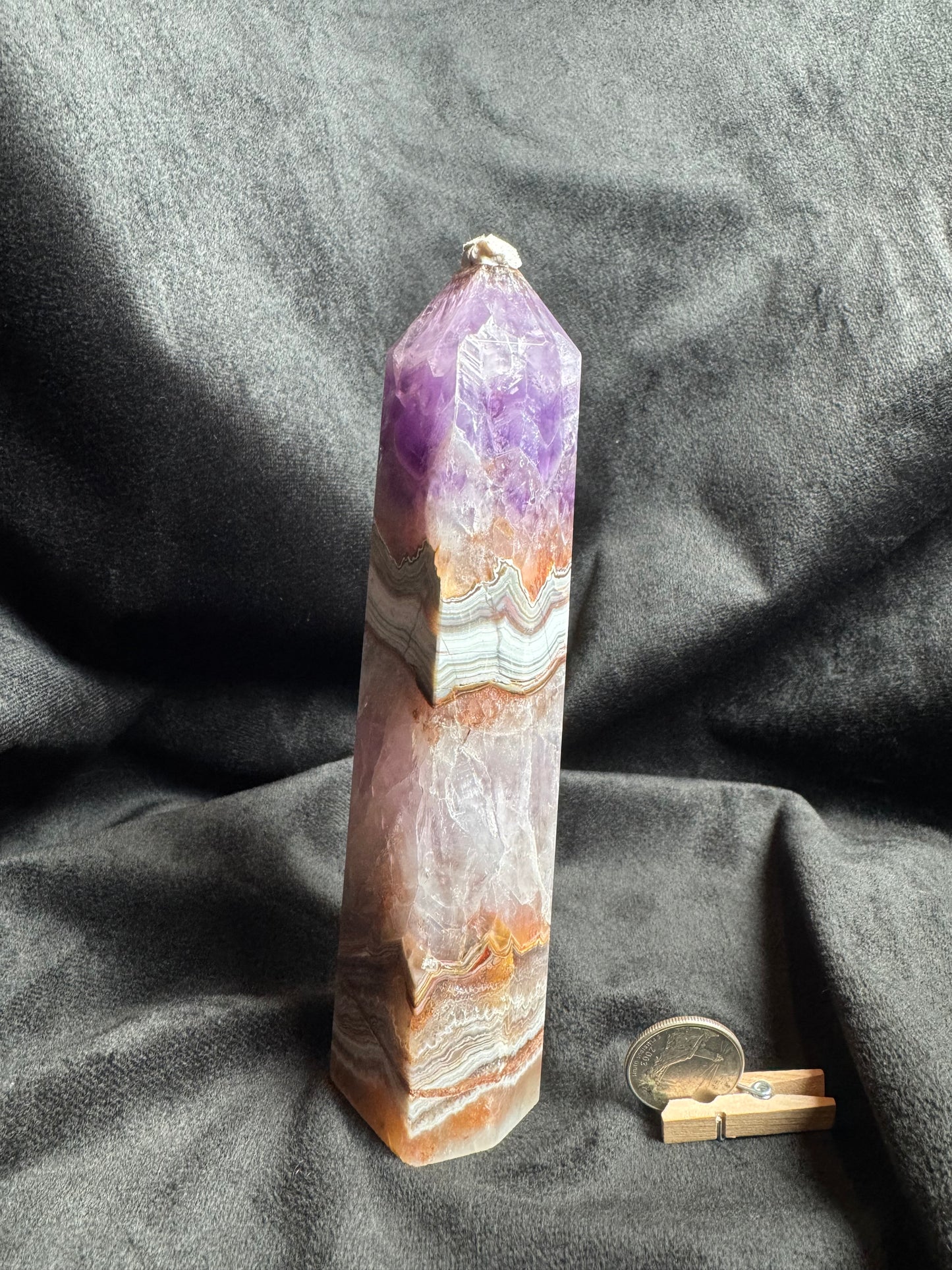 Amethyst Agate Large Tower