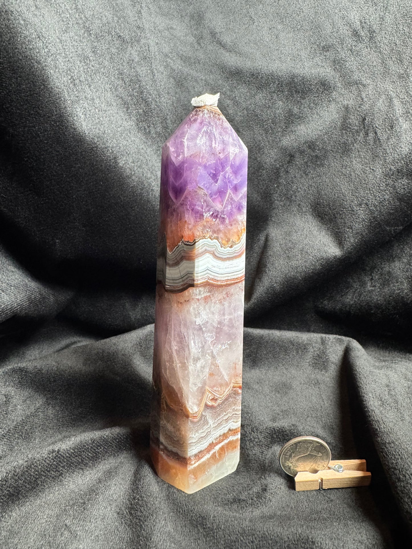 Amethyst Agate Large Tower