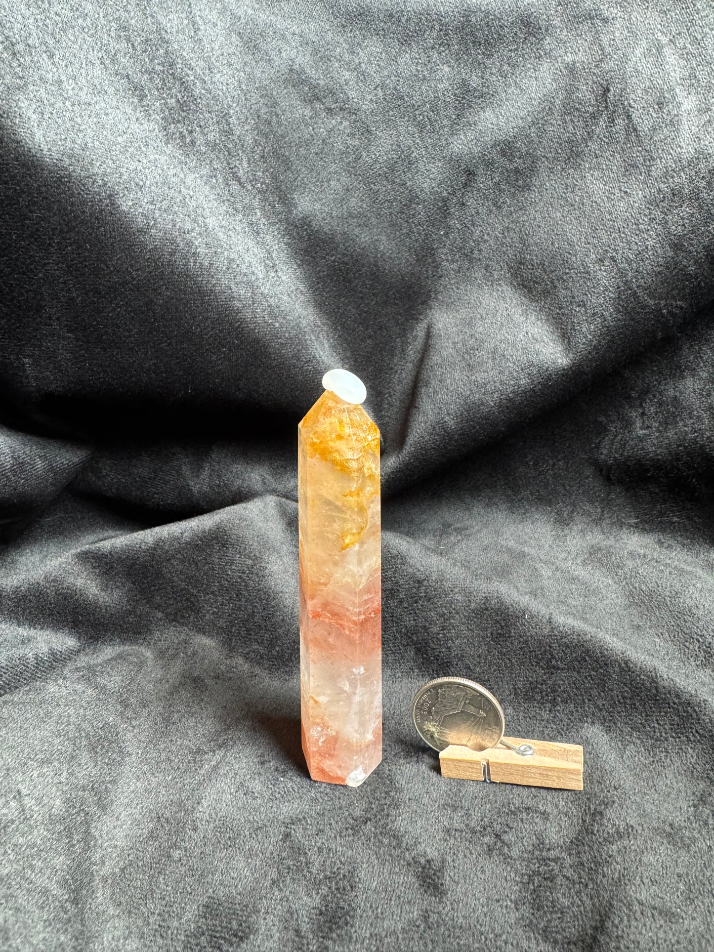 Fire Quartz and Golden Healer Quartz Tower
