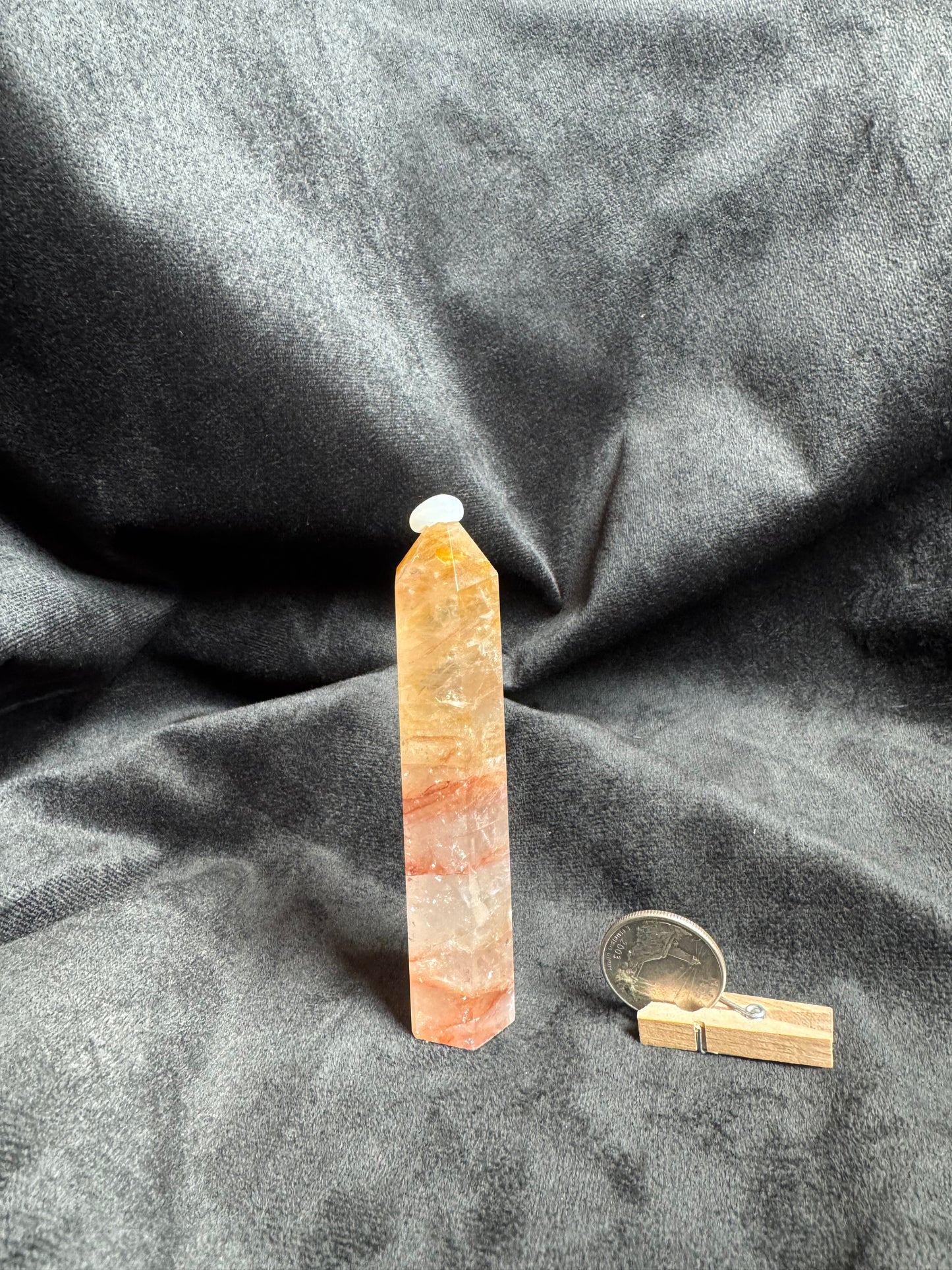 Fire Quartz and Golden Healer Quartz Tower
