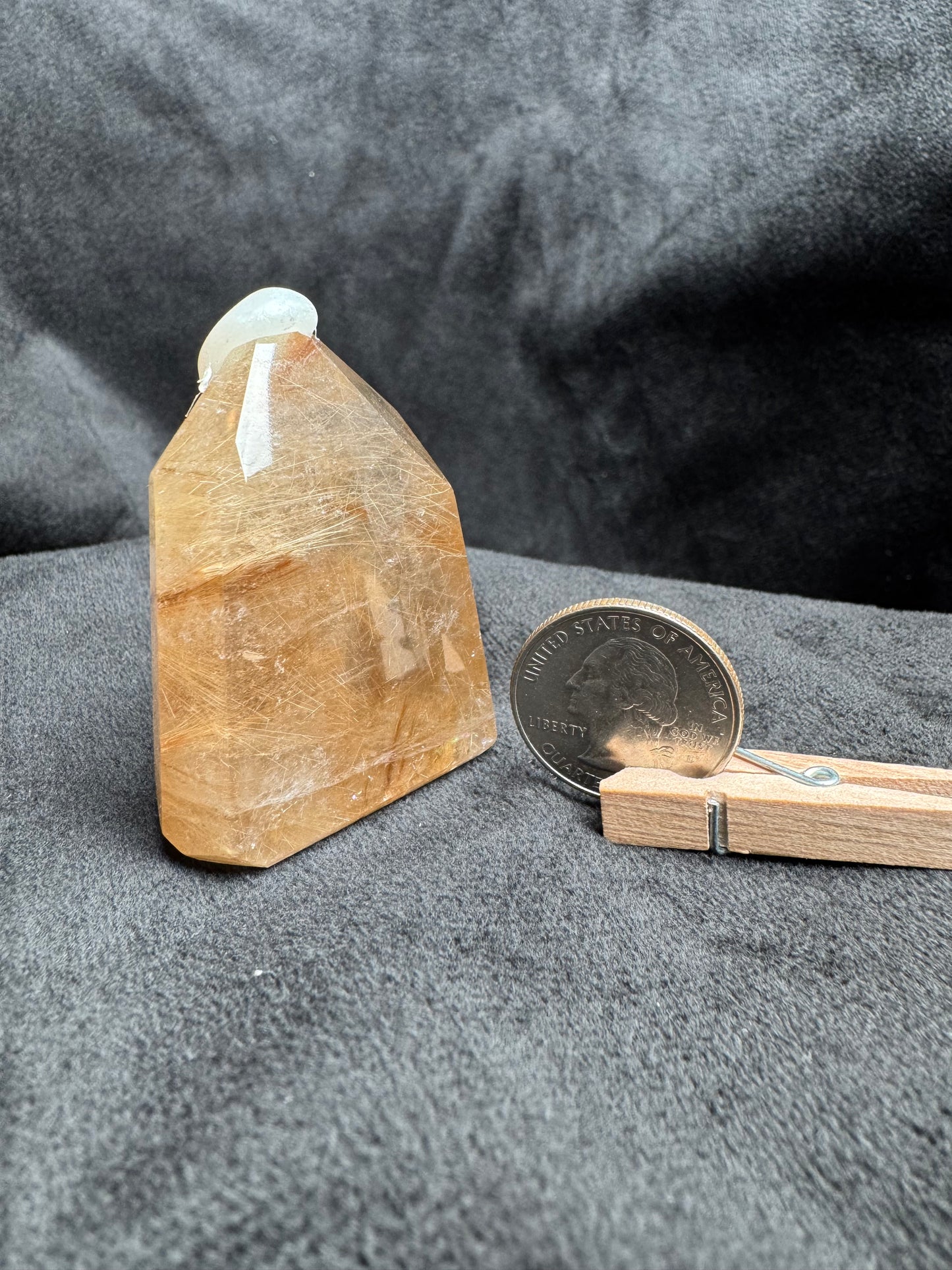 Gold Rutile Quartz Tower