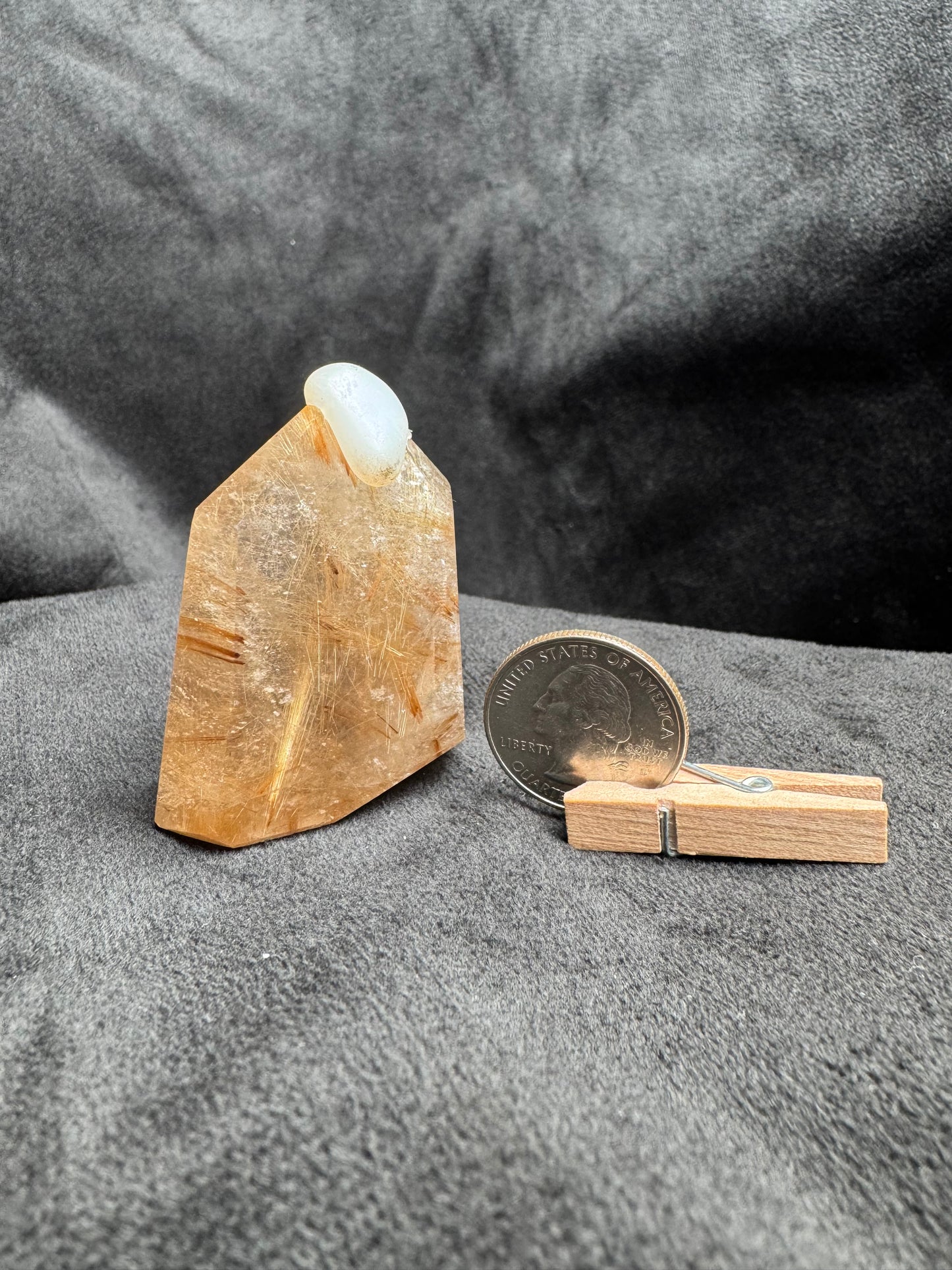 Gold Rutile Quartz Tower