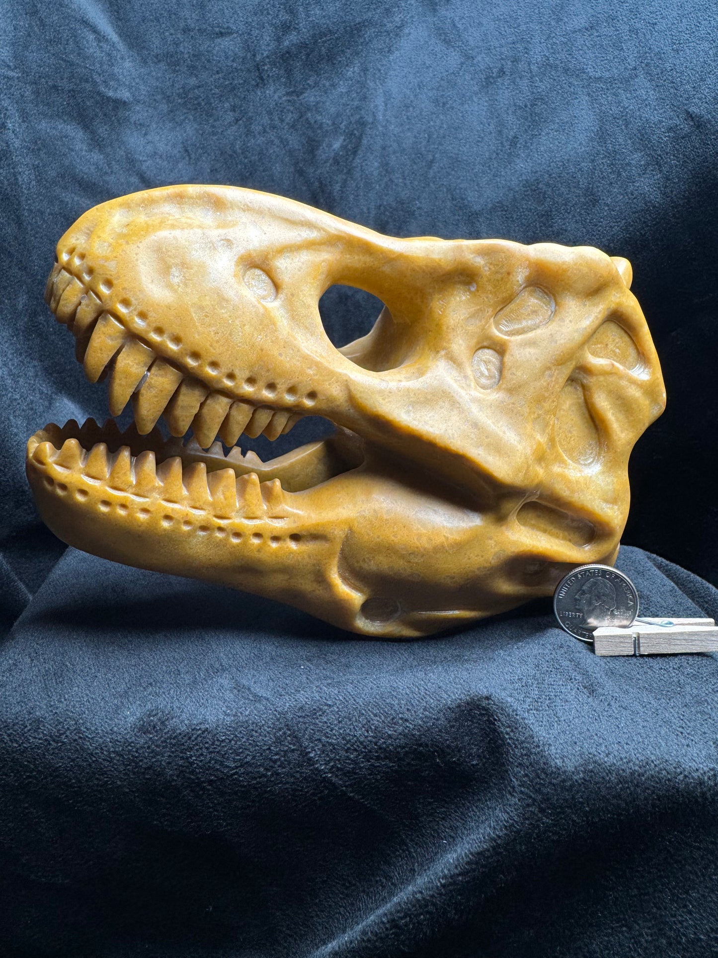 T. Rex Carving (Yellow Jasper)