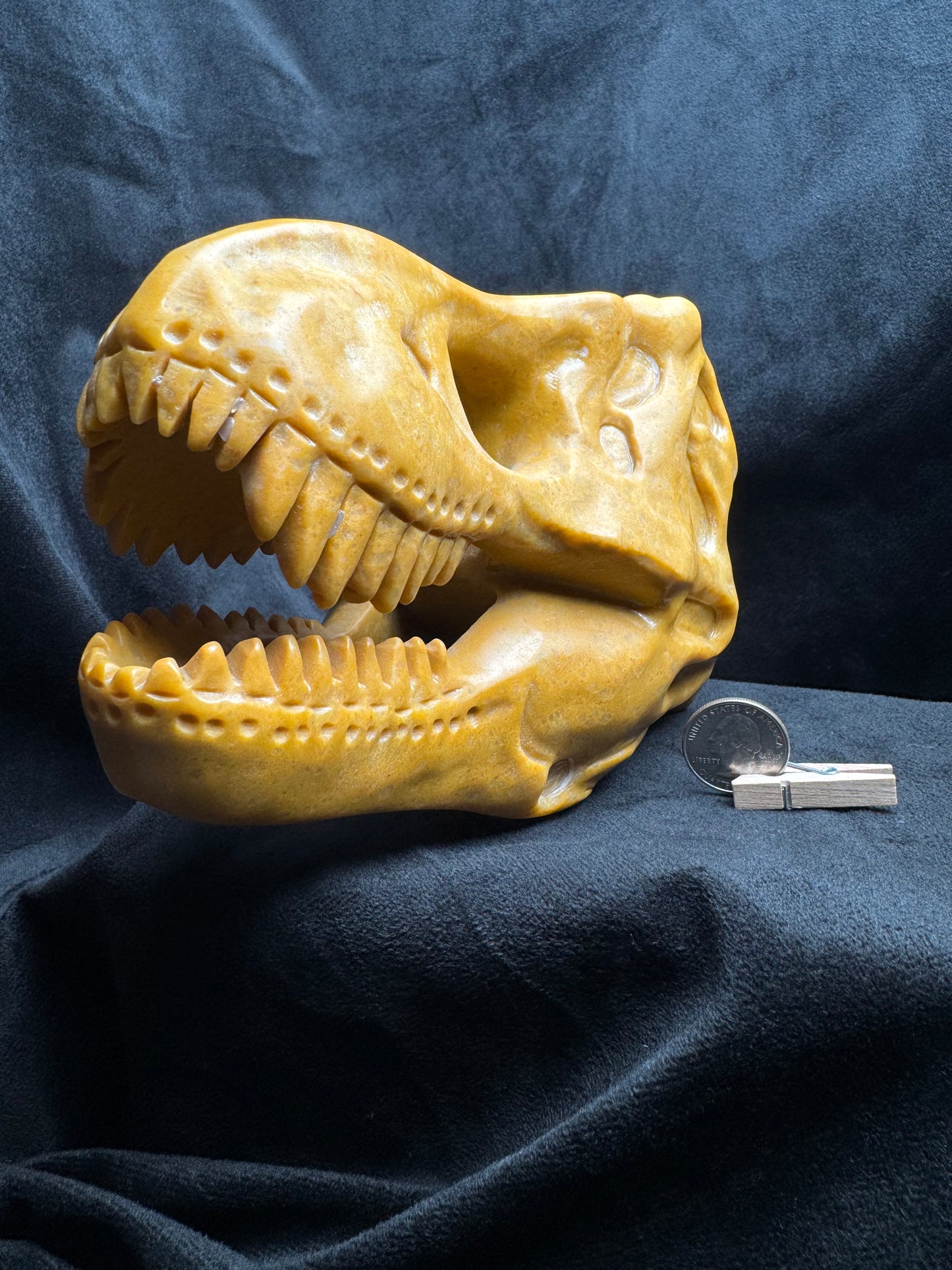 T. Rex Carving (Yellow Jasper)