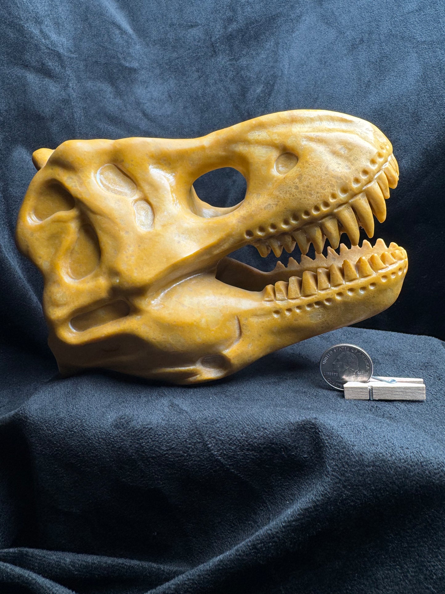 T. Rex Carving (Yellow Jasper)