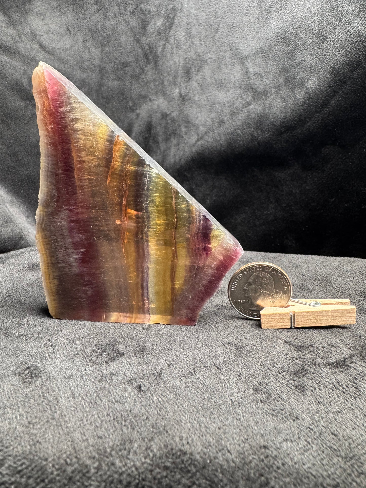 Rainbow Fluorite Slab
