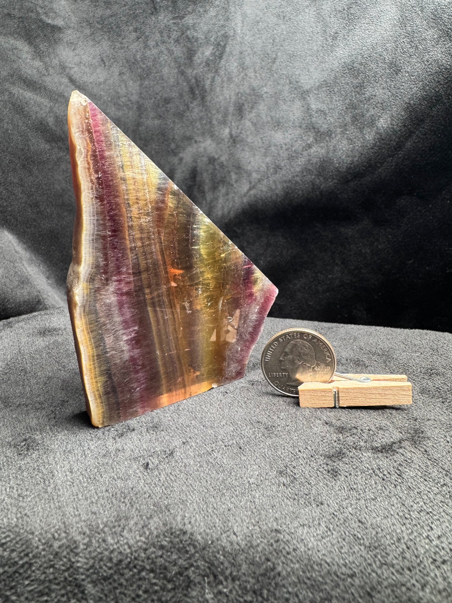 Rainbow Fluorite Slab