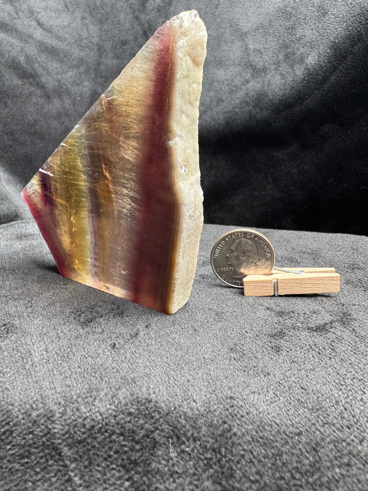Rainbow Fluorite Slab