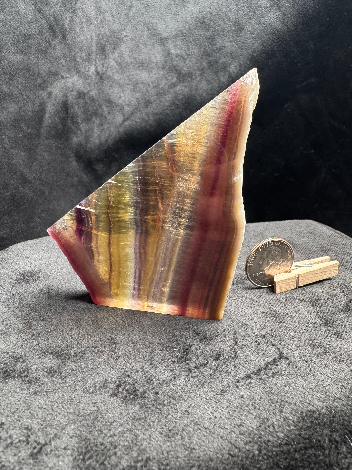 Rainbow Fluorite Slab