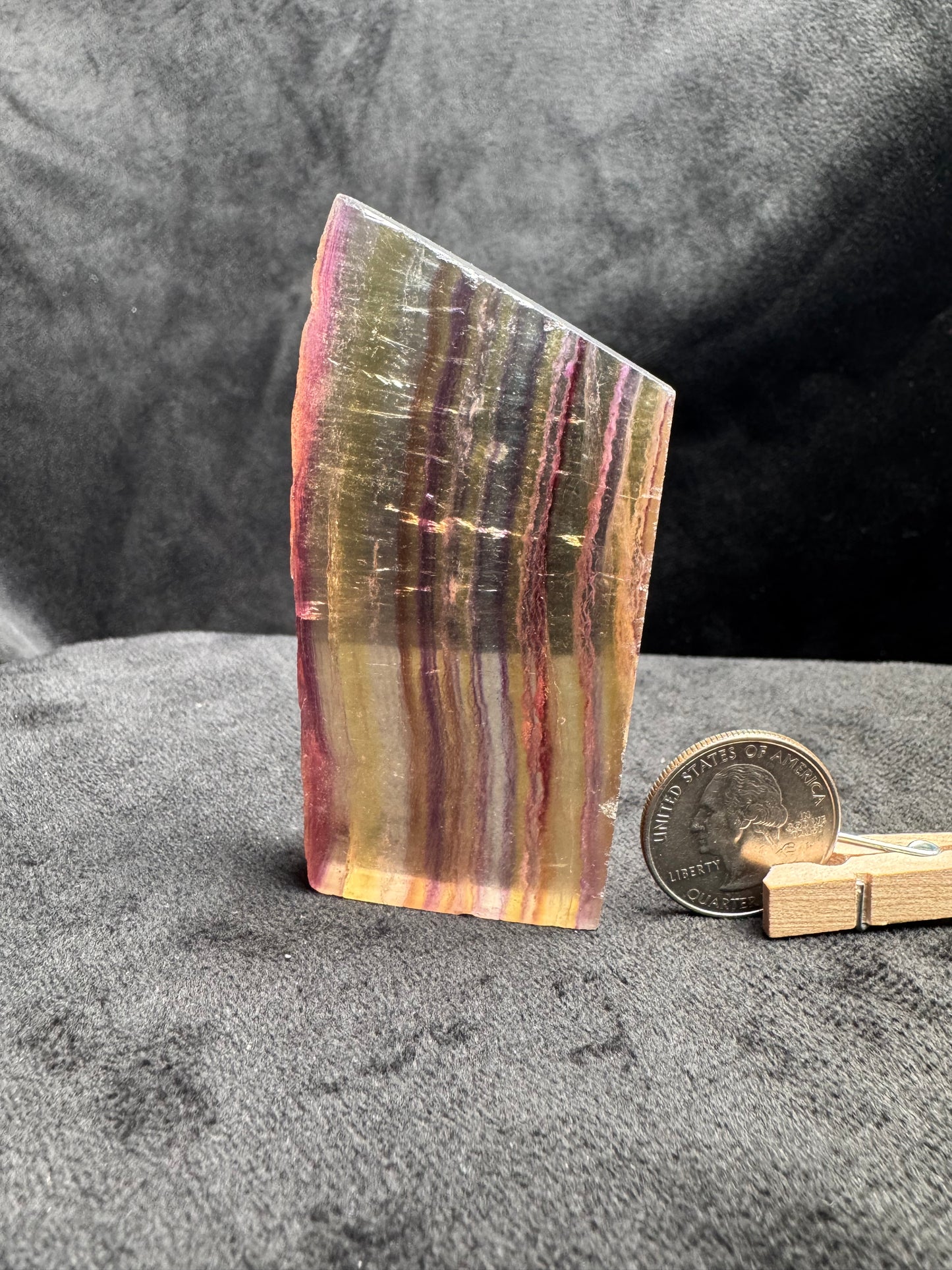Rainbow Fluorite Slab