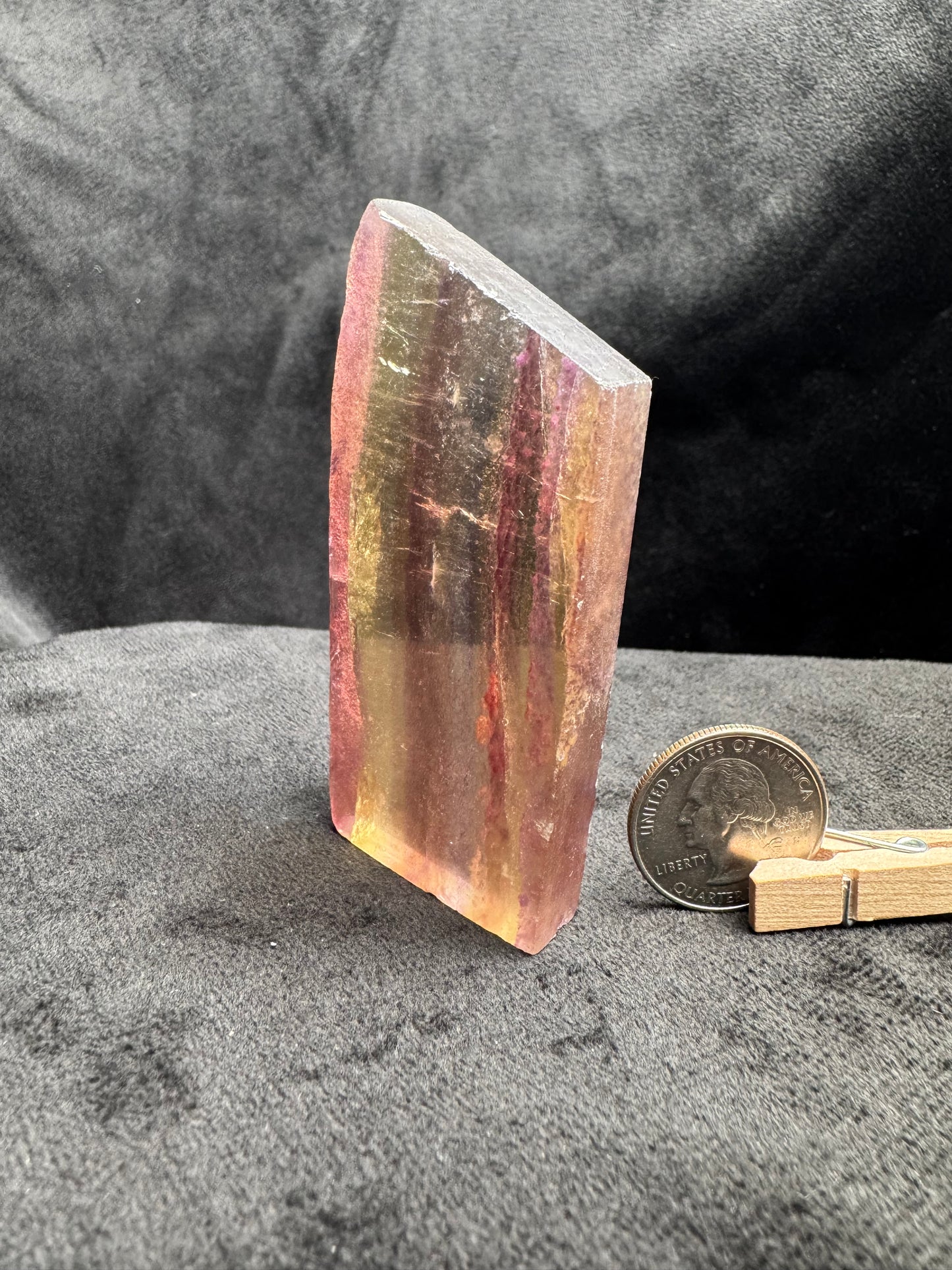 Rainbow Fluorite Slab