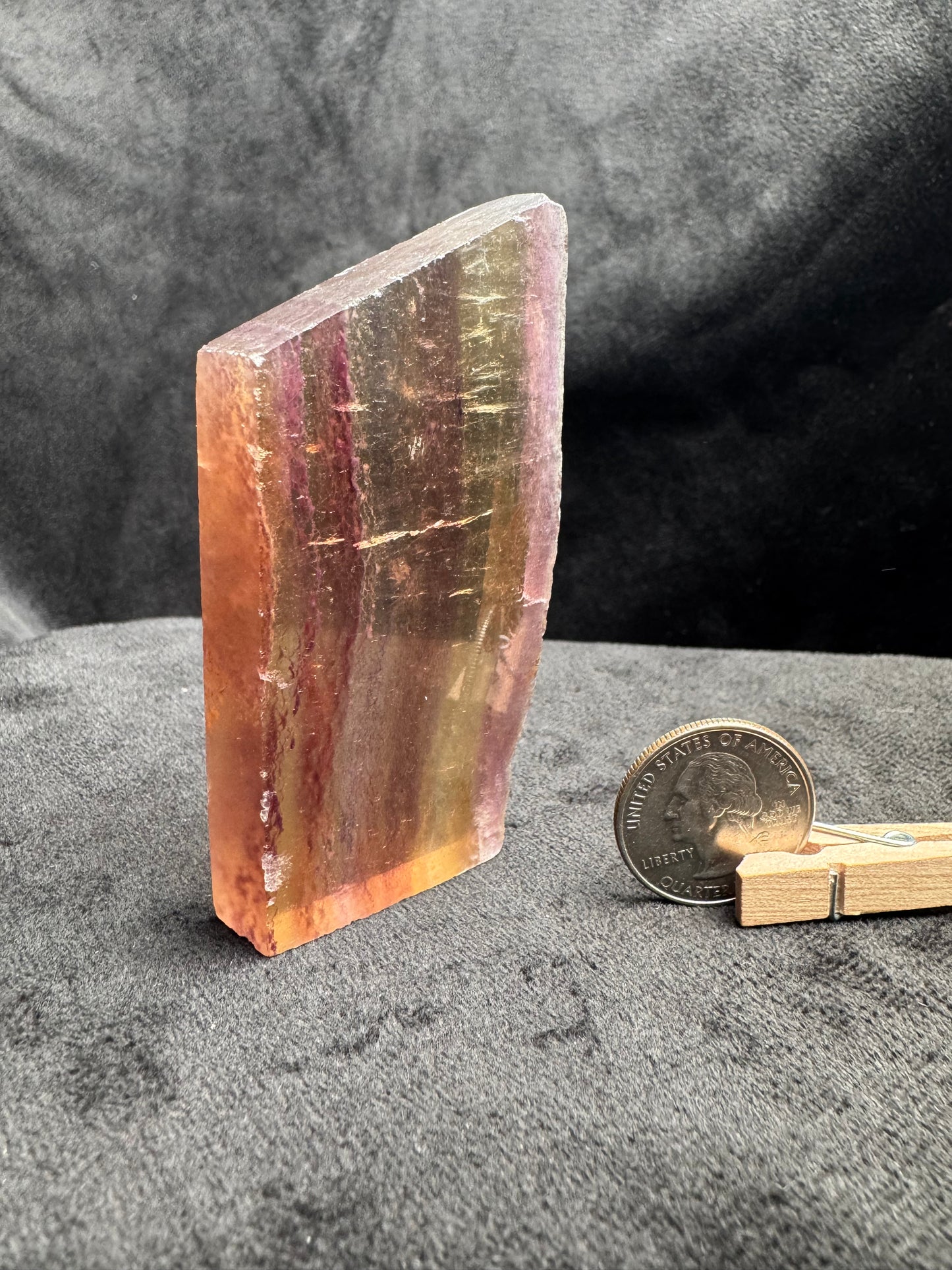 Rainbow Fluorite Slab