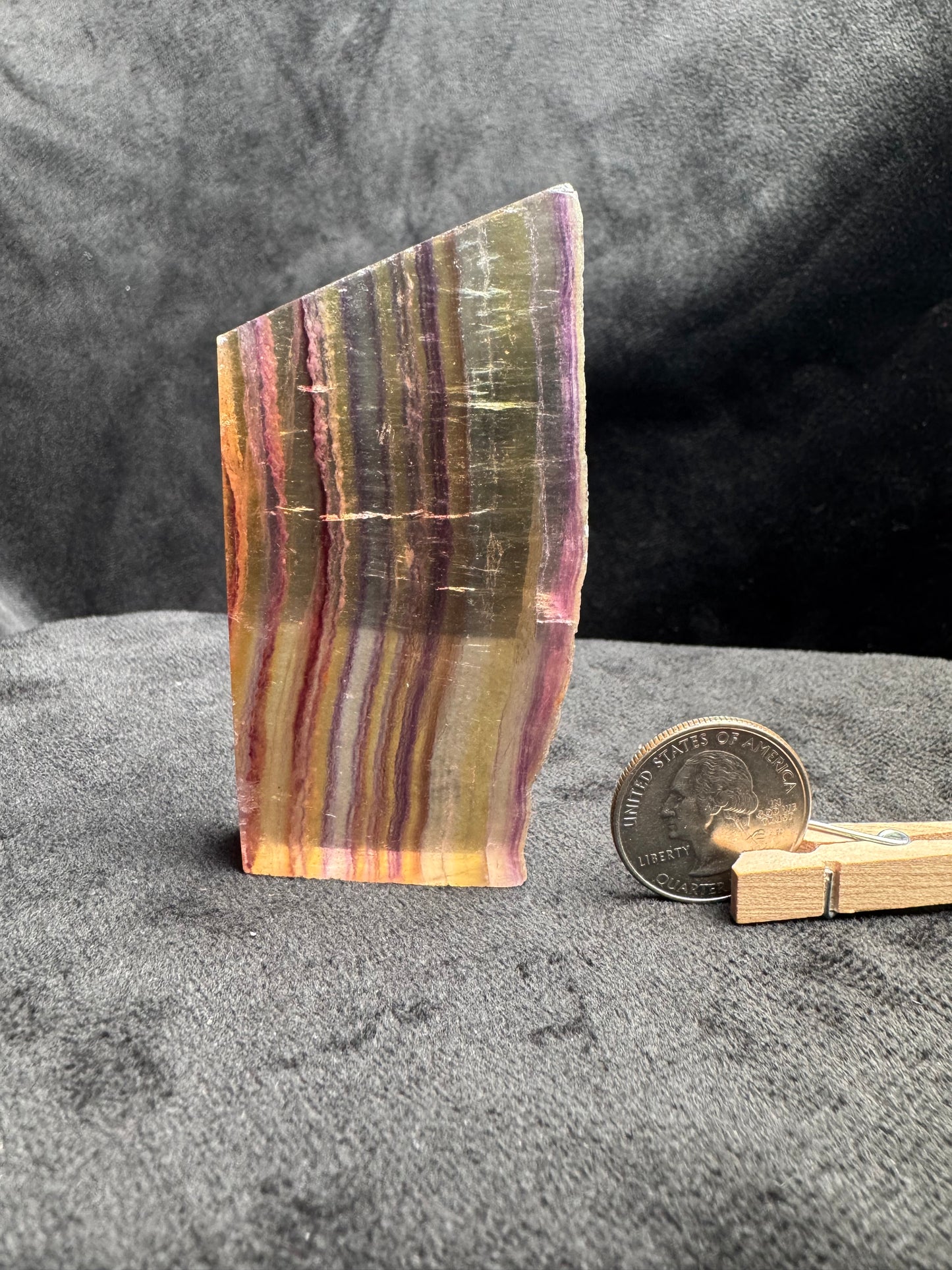 Rainbow Fluorite Slab
