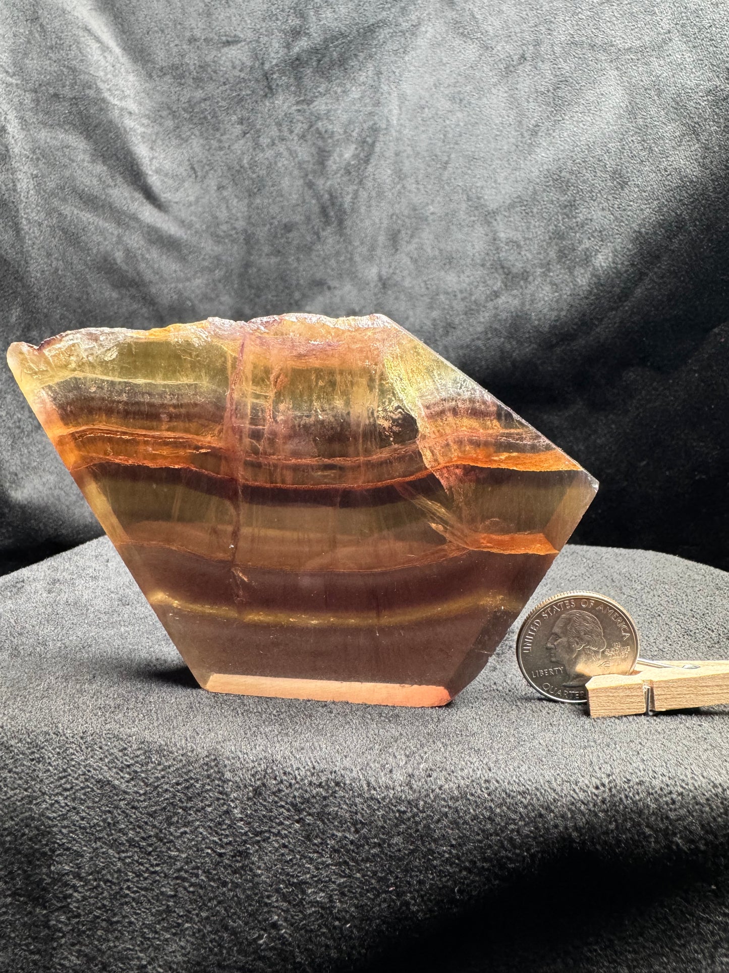 Rainbow Fluorite Slab