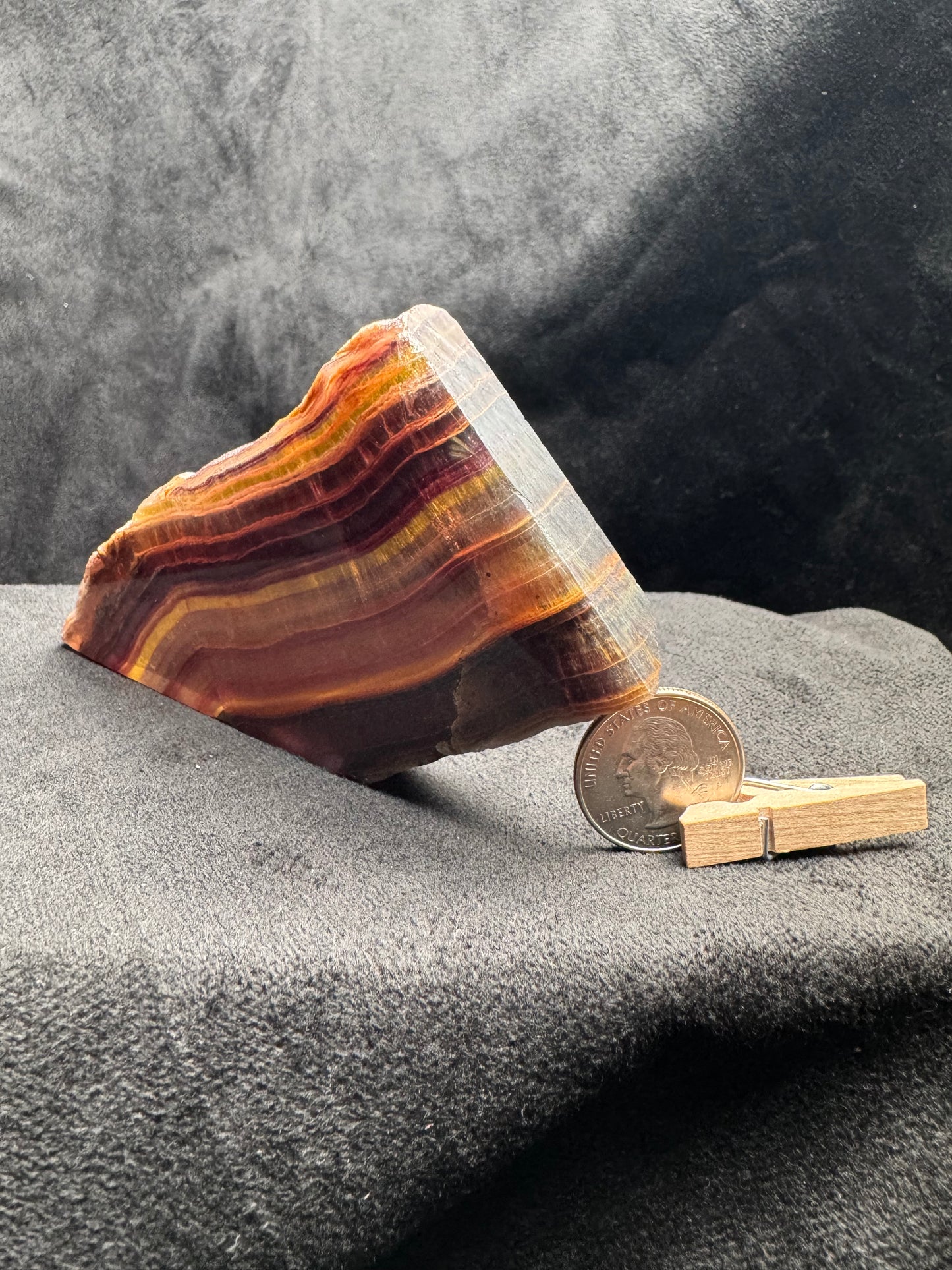 Rainbow Fluorite Slab