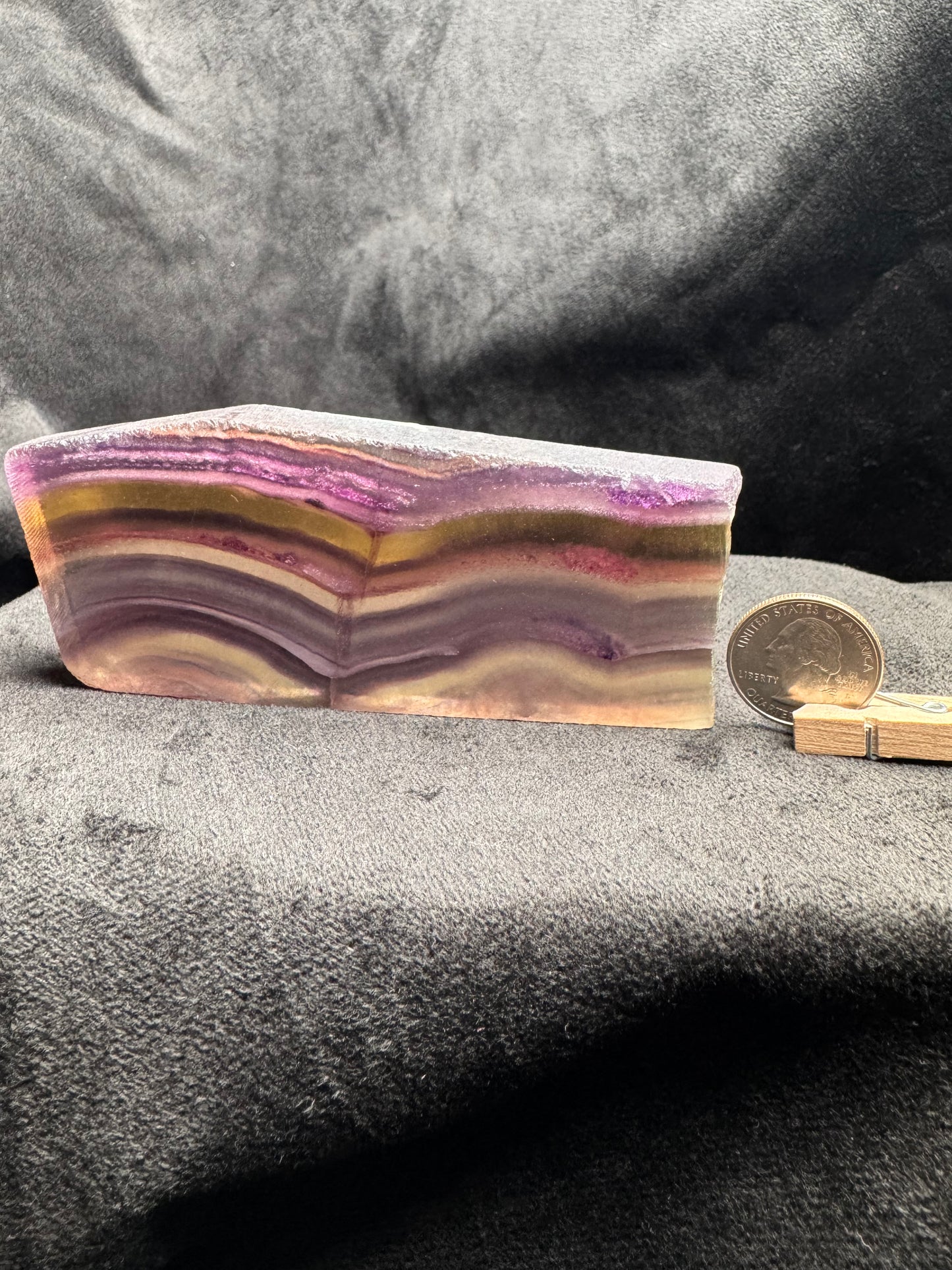 Rainbow Fluorite Slab