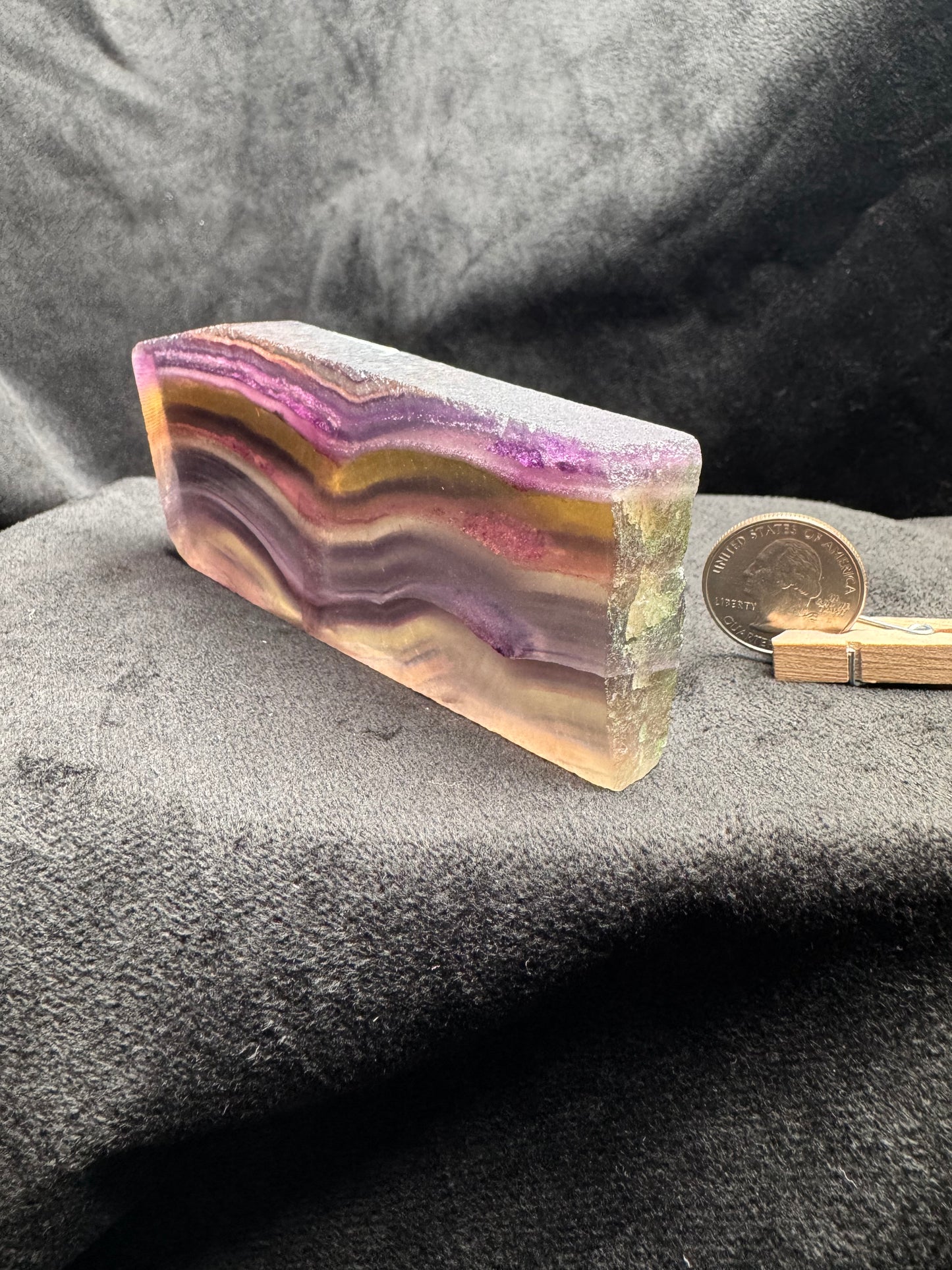 Rainbow Fluorite Slab