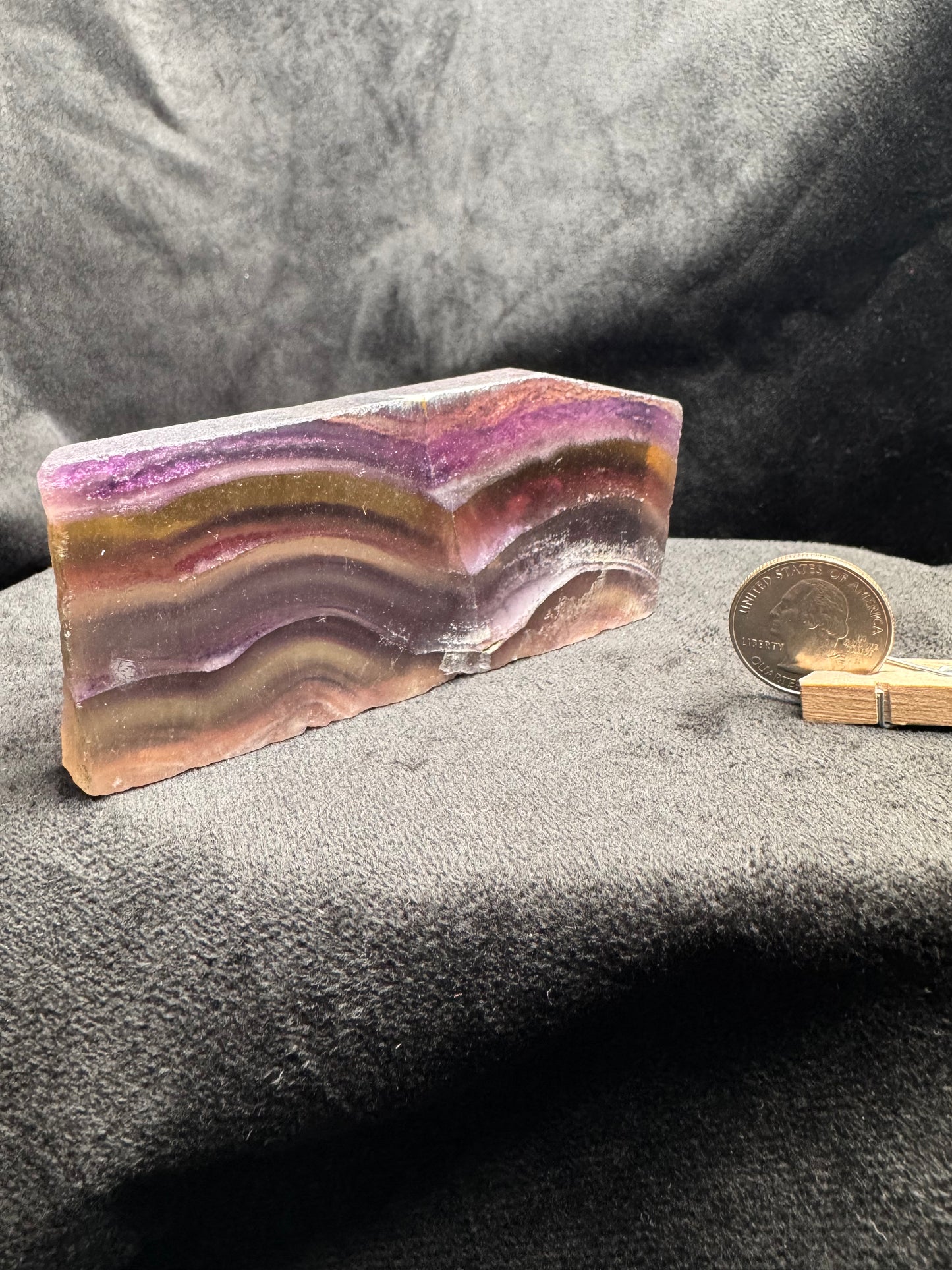 Rainbow Fluorite Slab