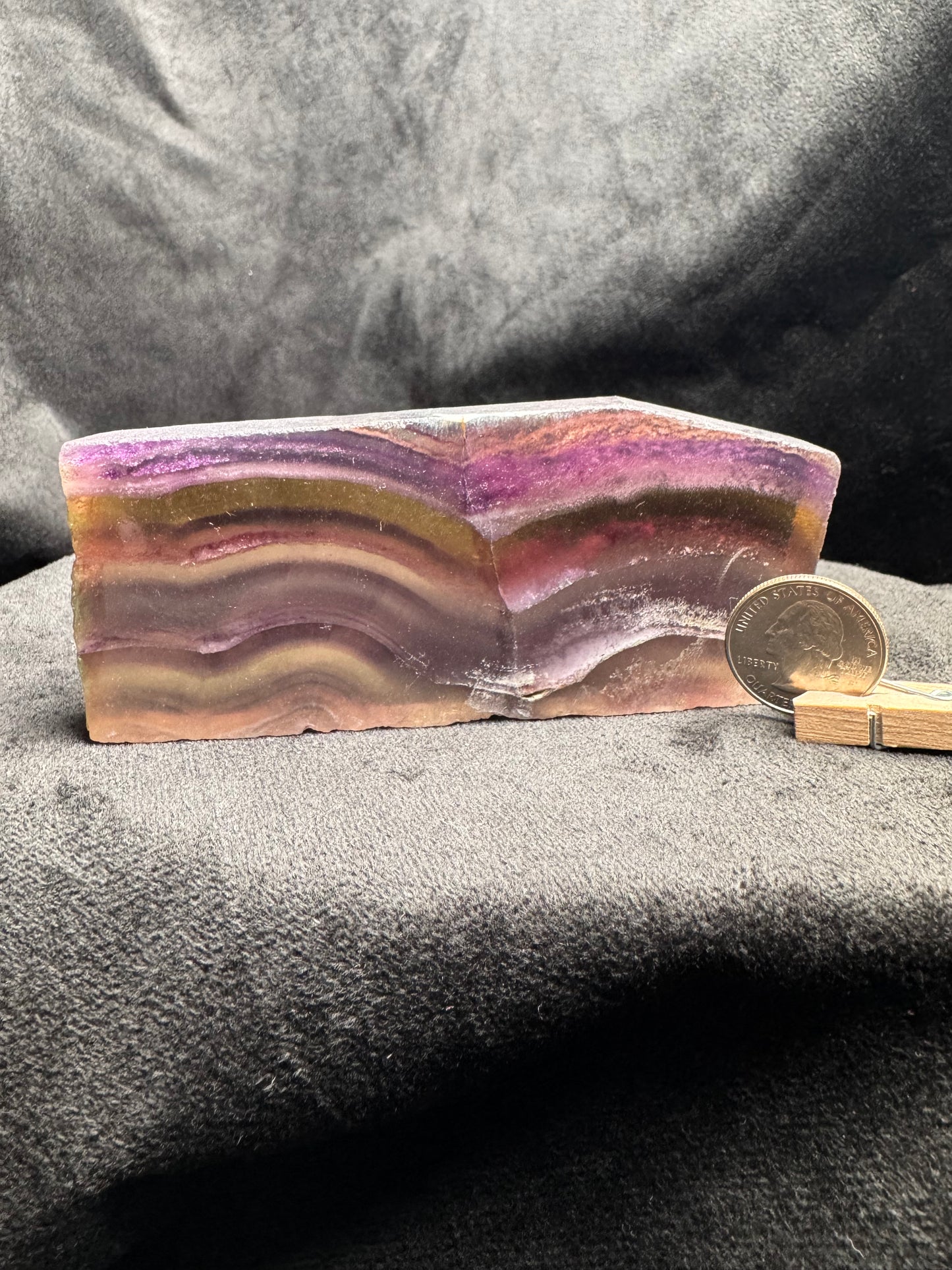Rainbow Fluorite Slab