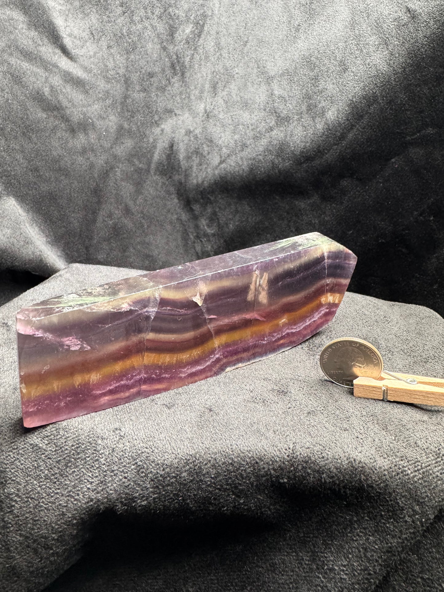 Rainbow Fluorite Slab