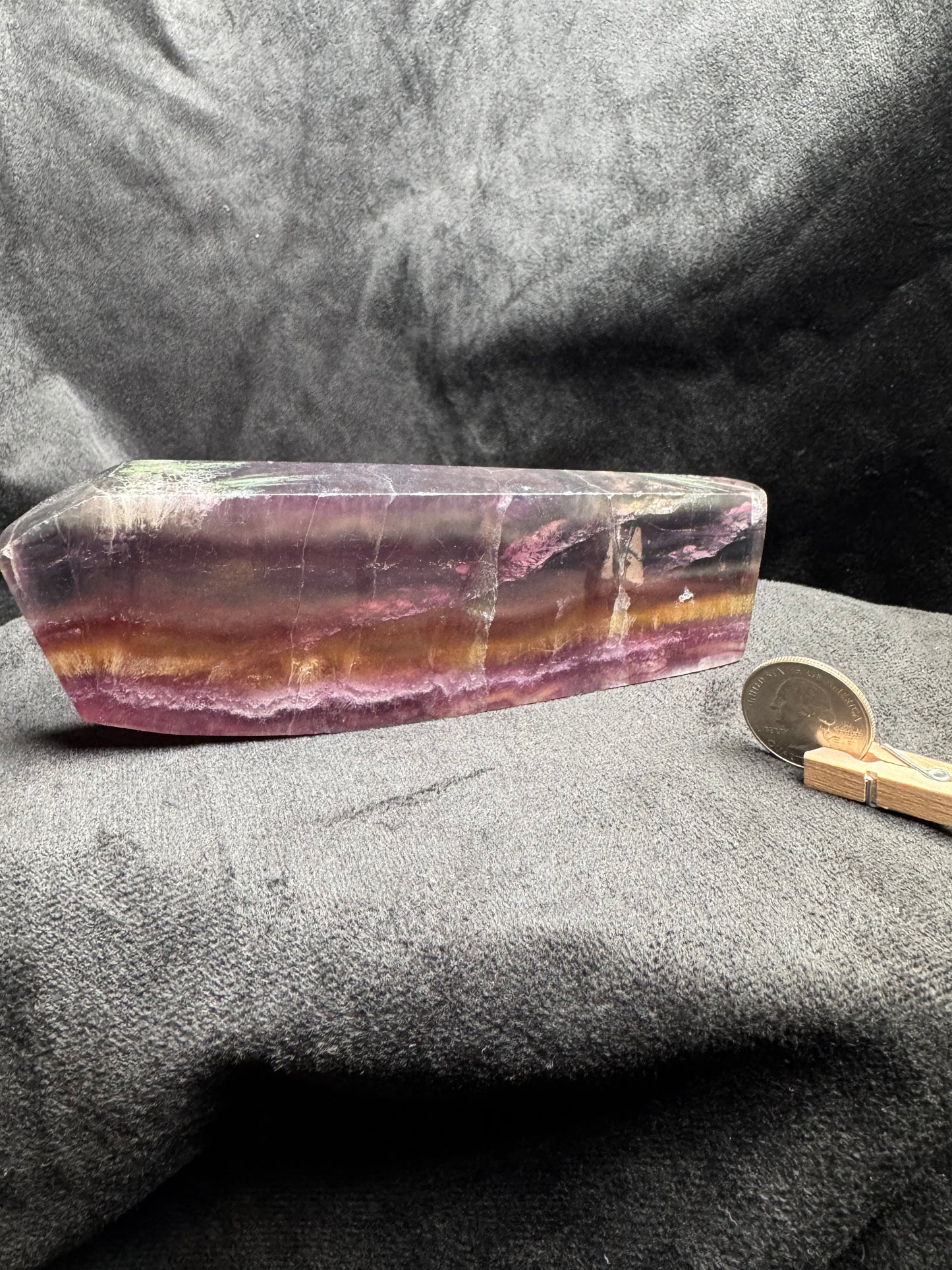 Rainbow Fluorite Slab