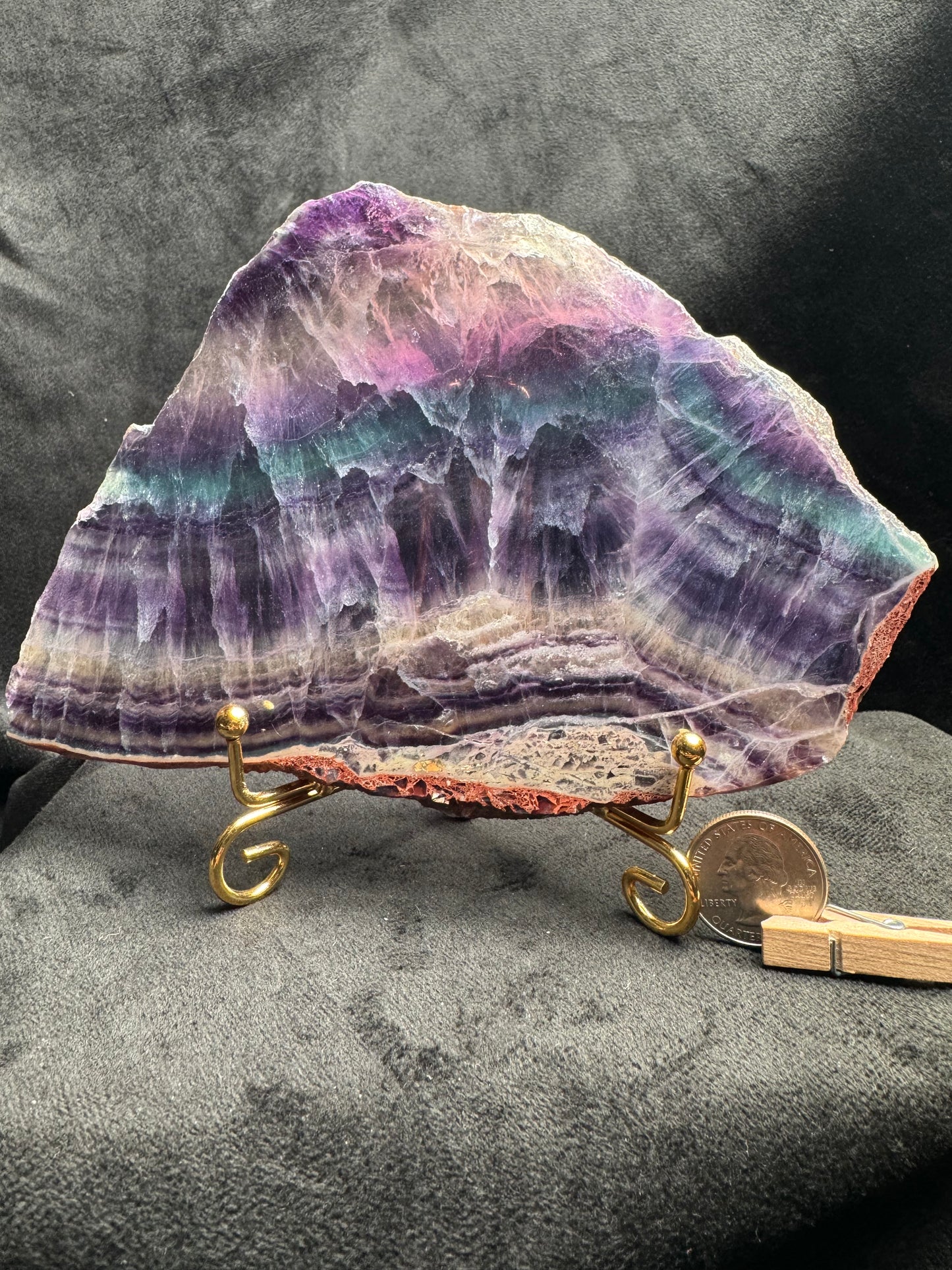 Rainbow Fluorite Slab