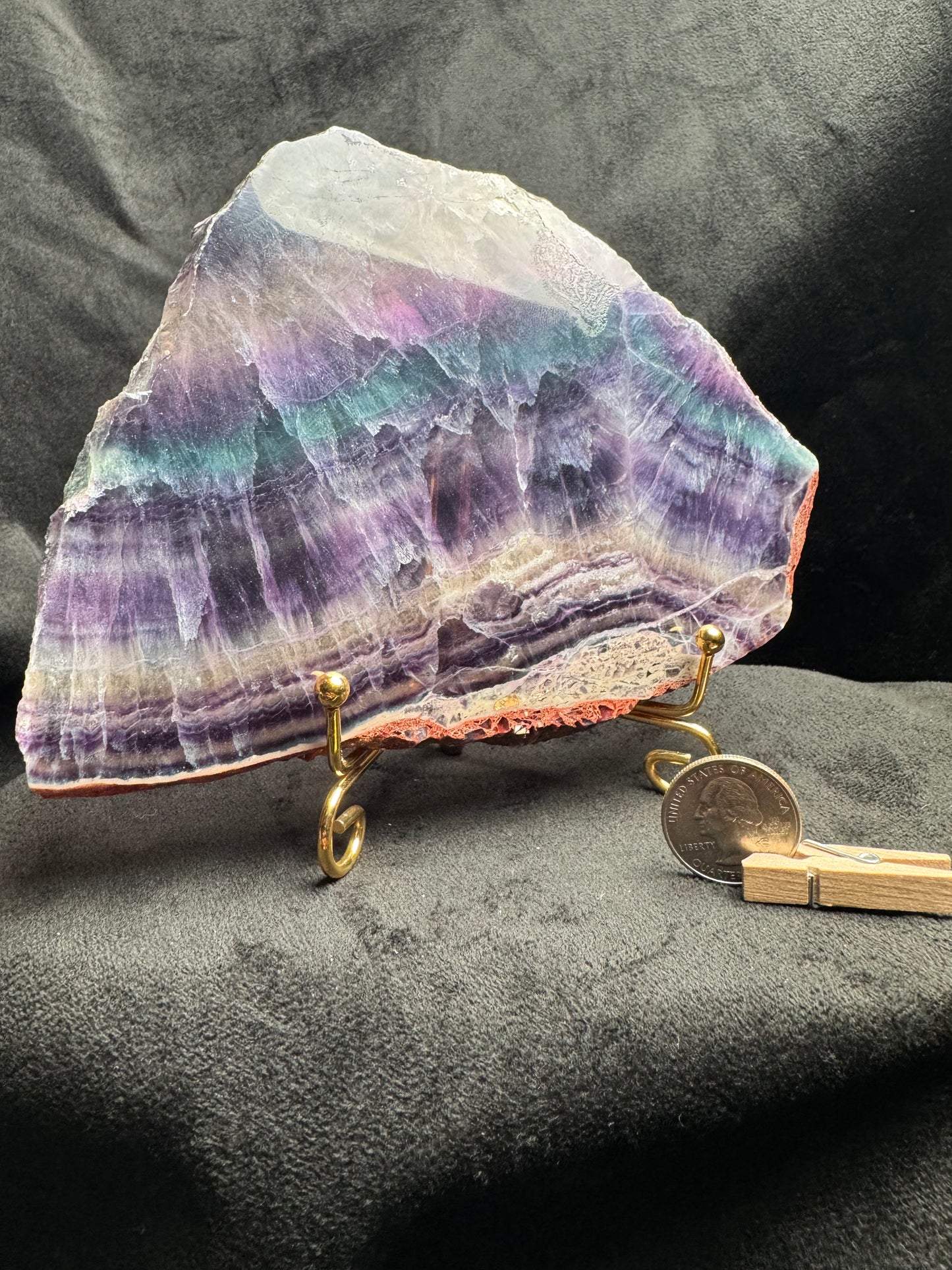 Rainbow Fluorite Slab
