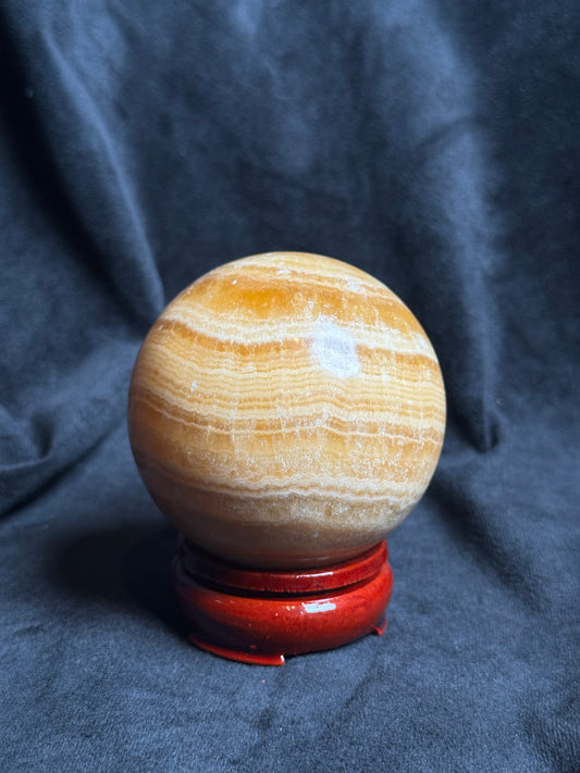 Banded Calcite Sphere