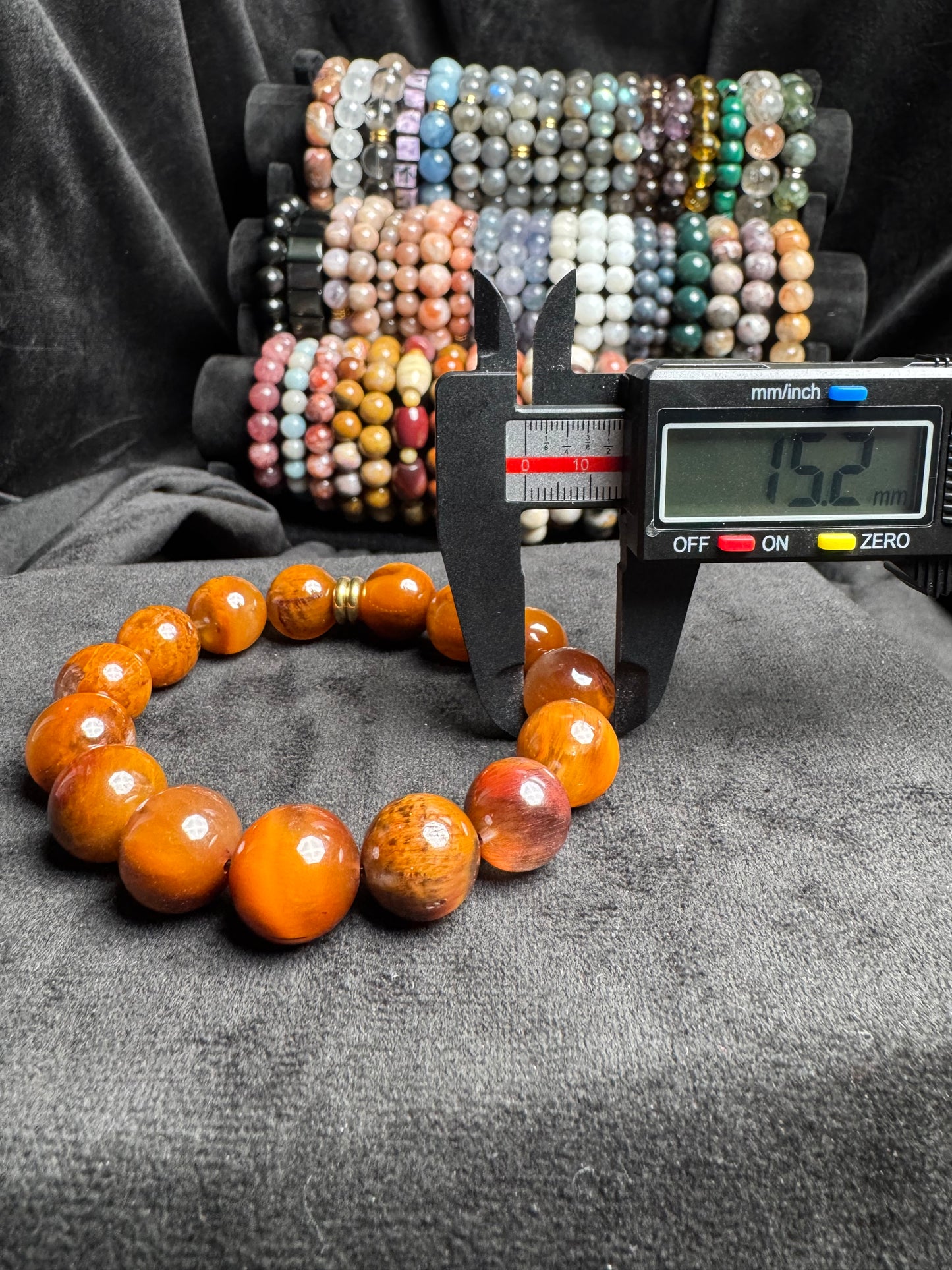 Amphibole in Quartz Bracelet