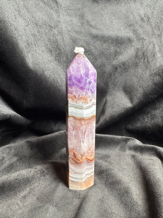 Amethyst Agate Large Tower