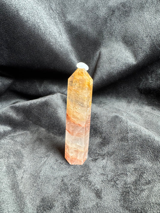 Fire Quartz and Golden Healer Quartz Tower