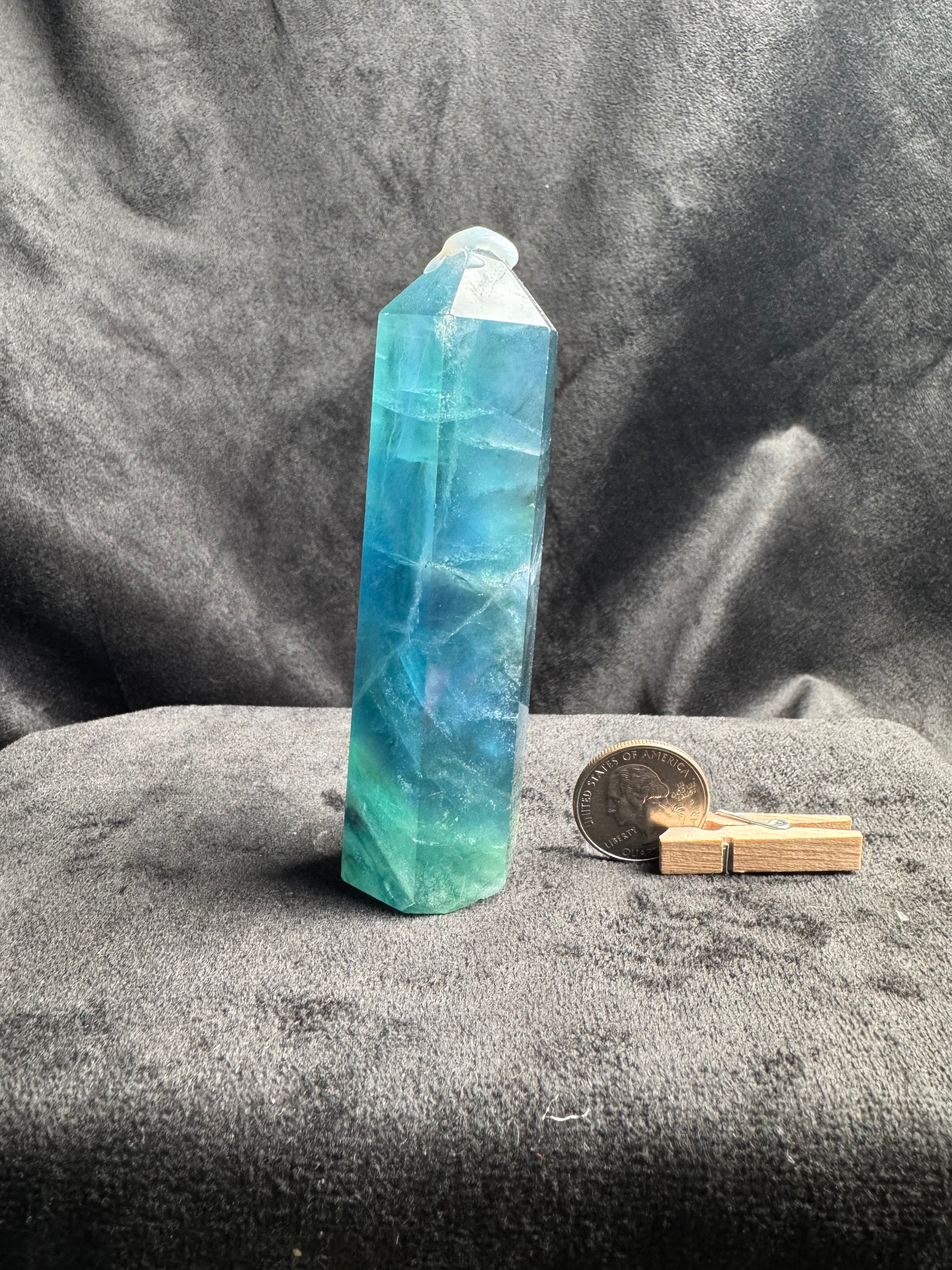 Blue Green Fluorite Tower