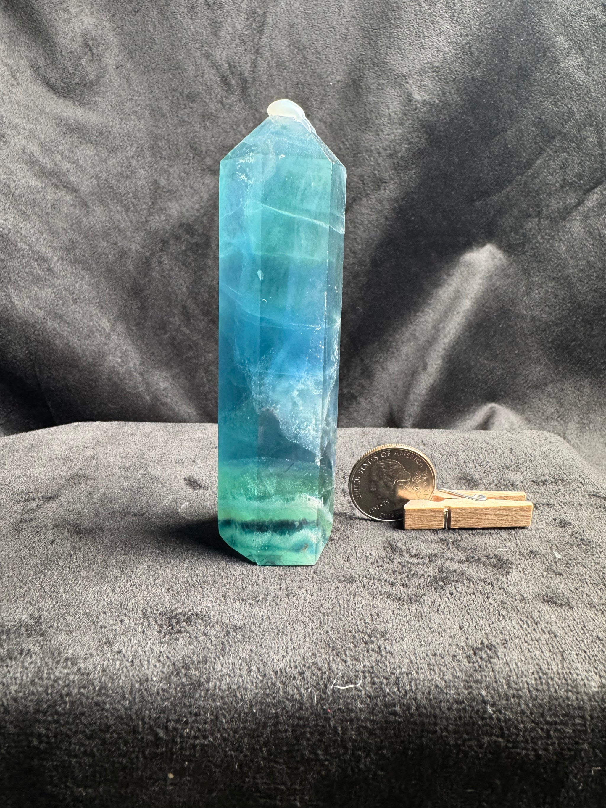 Blue Green Fluorite Tower