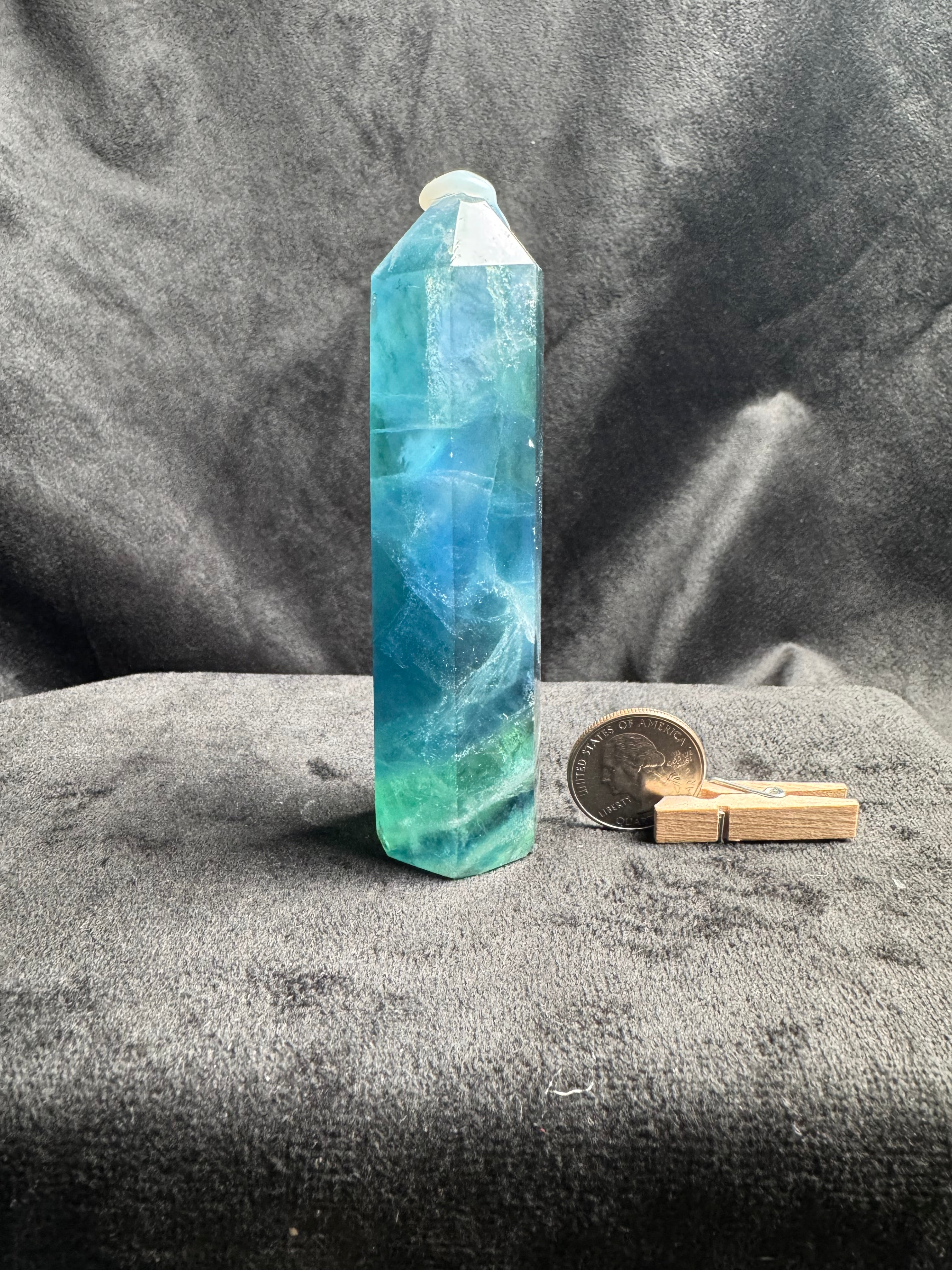 Blue Green Fluorite Tower