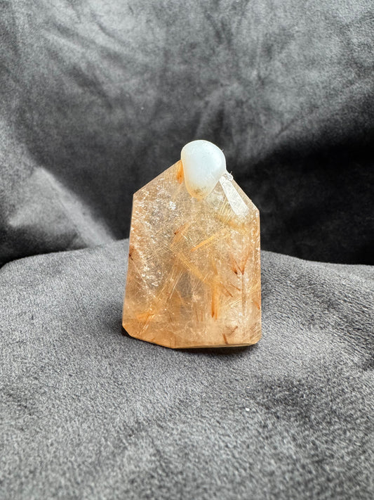 Gold Rutile Quartz Tower