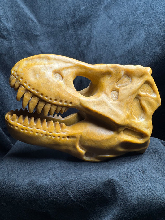 T. Rex Carving (Yellow Jasper)