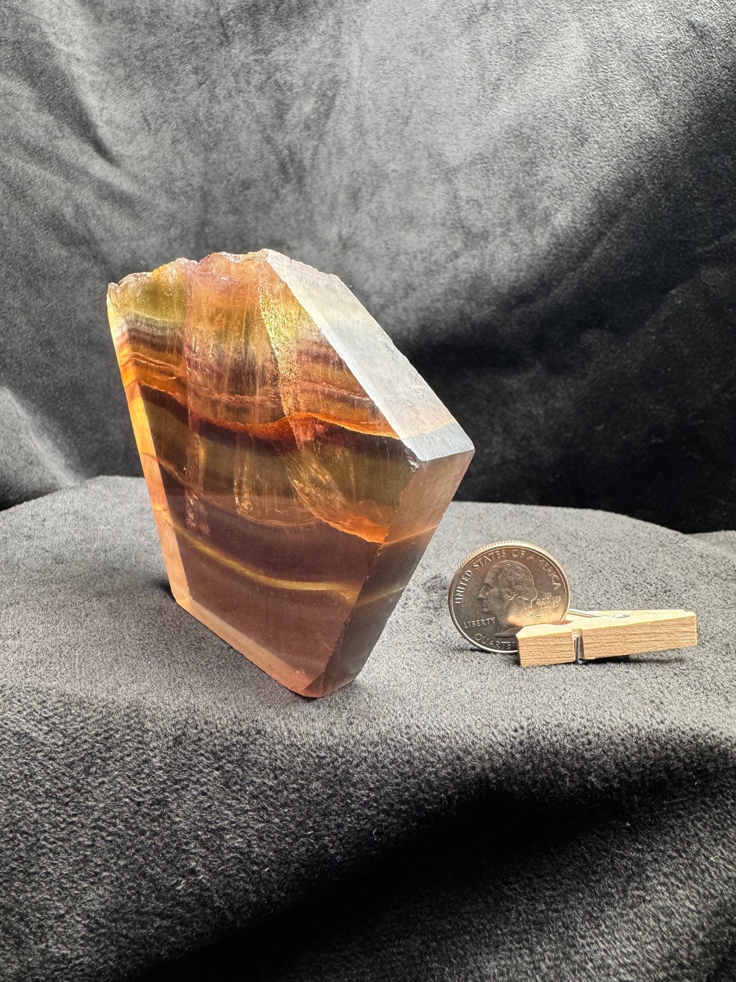 Rainbow Fluorite Slab